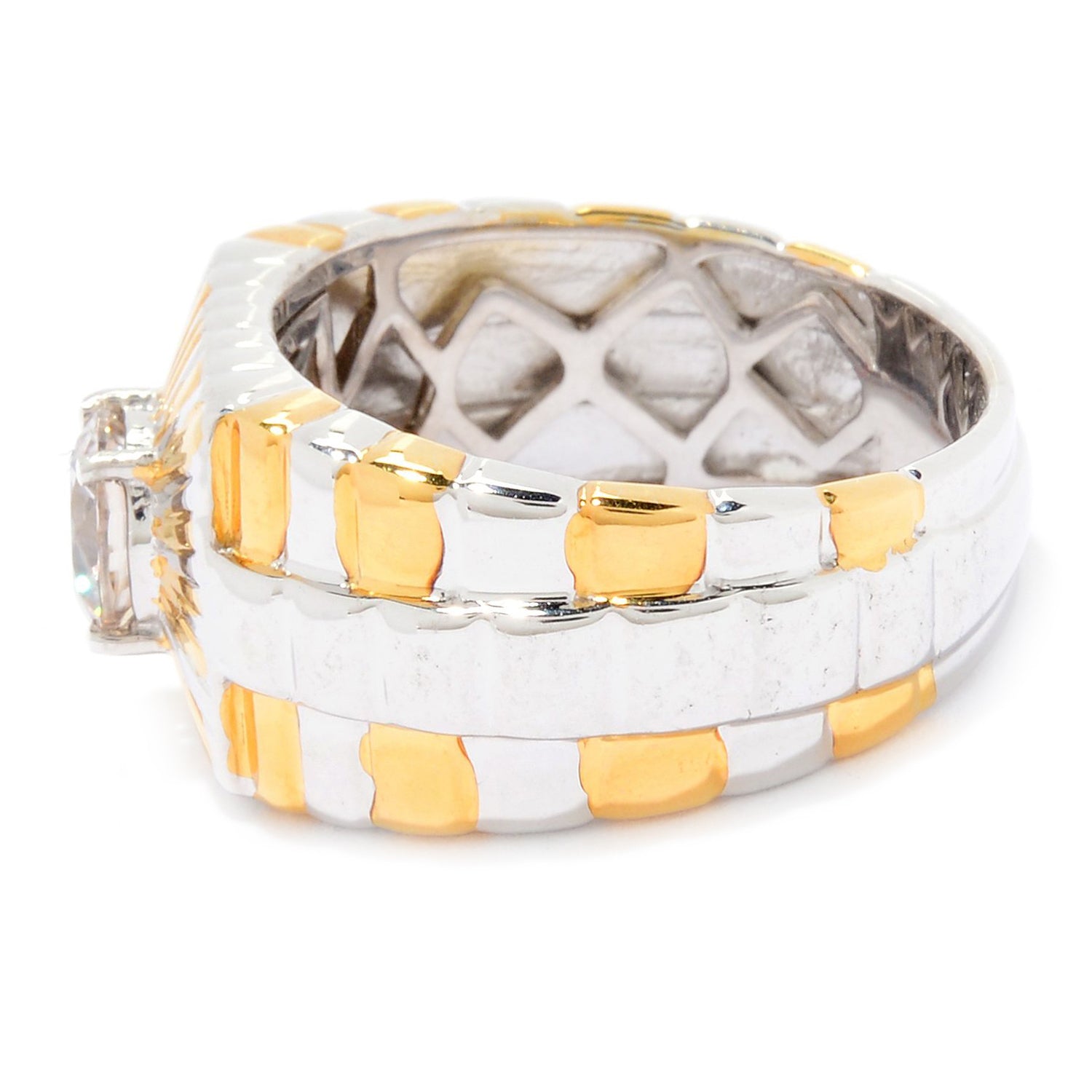 Gems en Vogue 1.55ctw White Zircon Ring