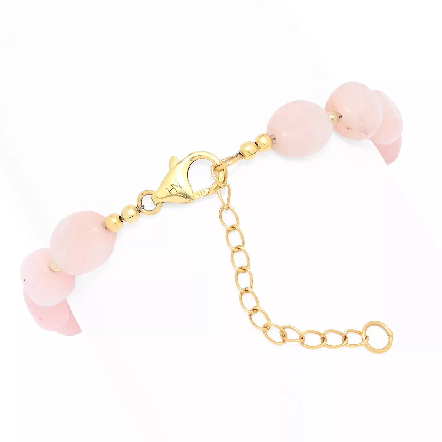Gems en Vogue Tumbled Bead Morganite Bracelet