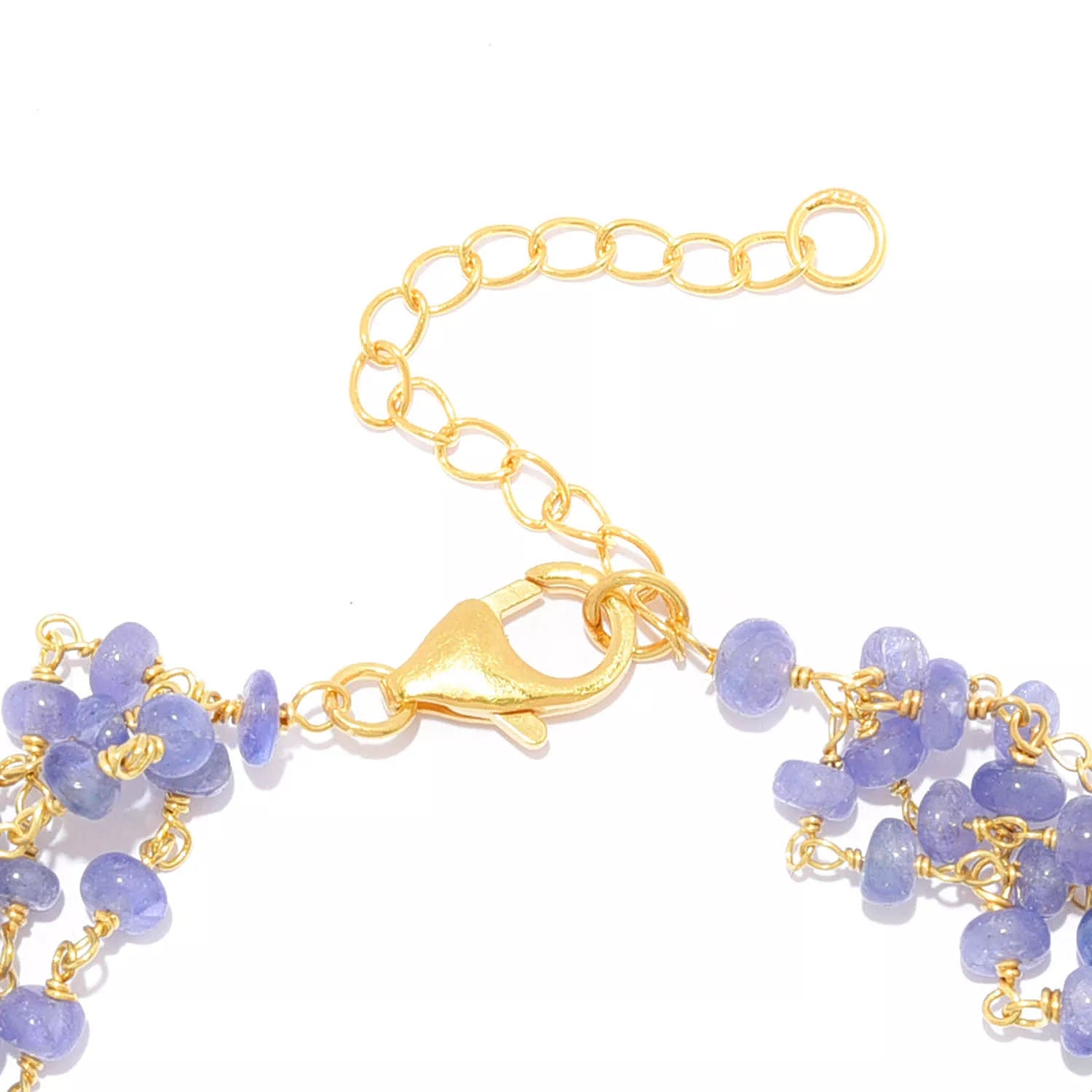 Gems en Vogue Emerald & Tanzanite Bead Bracelet