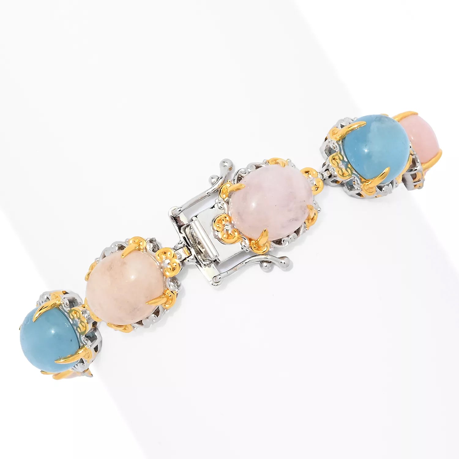 Gems en Vogue Multi Color Beryl Link Bracelet