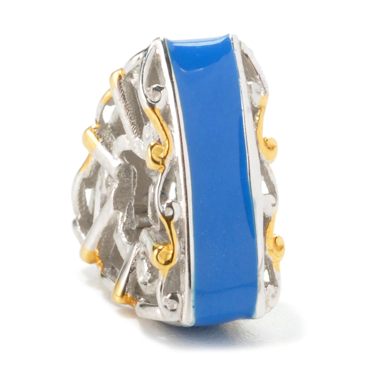 Gems en Vogue Enamel Trillion Slide-on Pink or Blue Charm