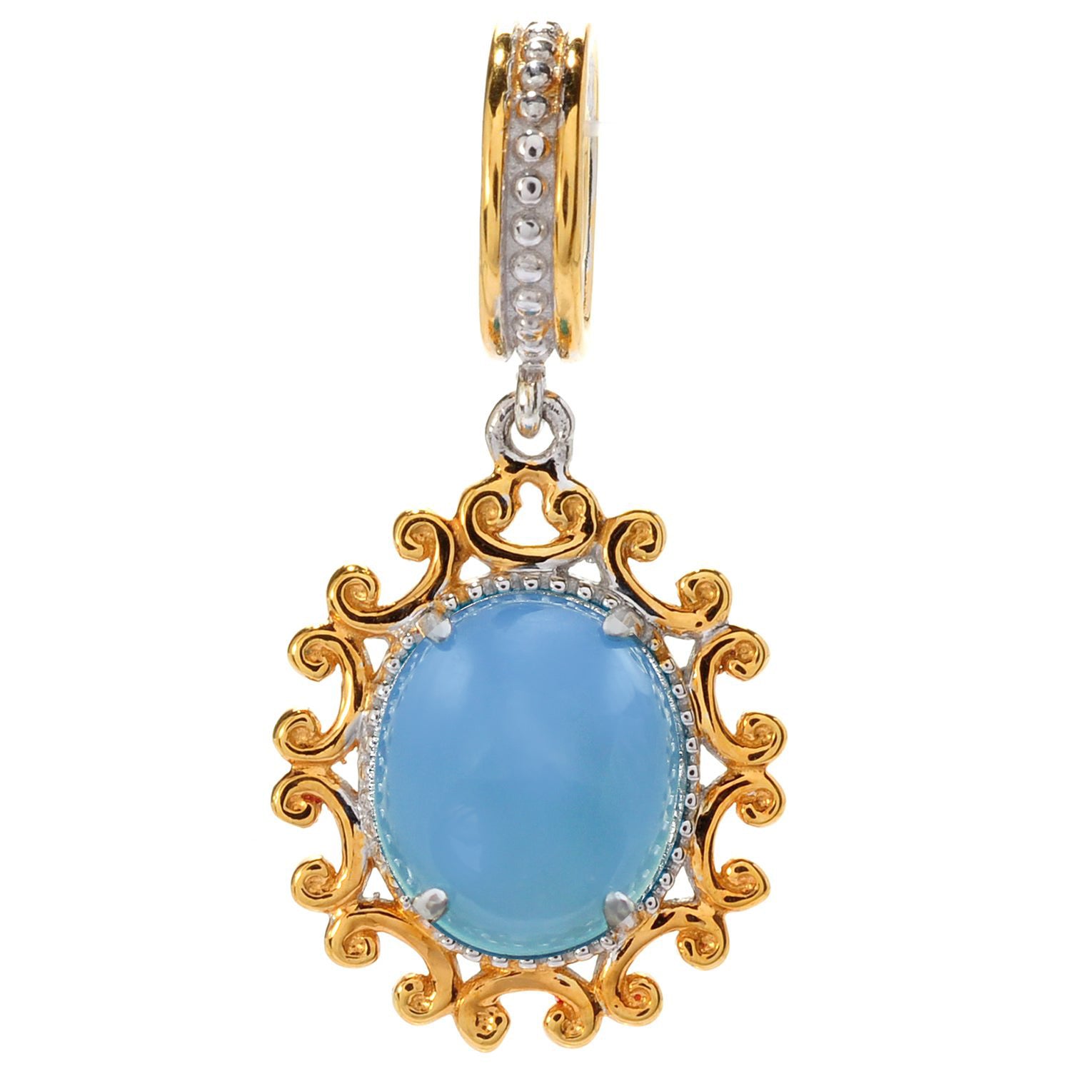 Gems en Vogue Choice of Gemstone Drop Charm