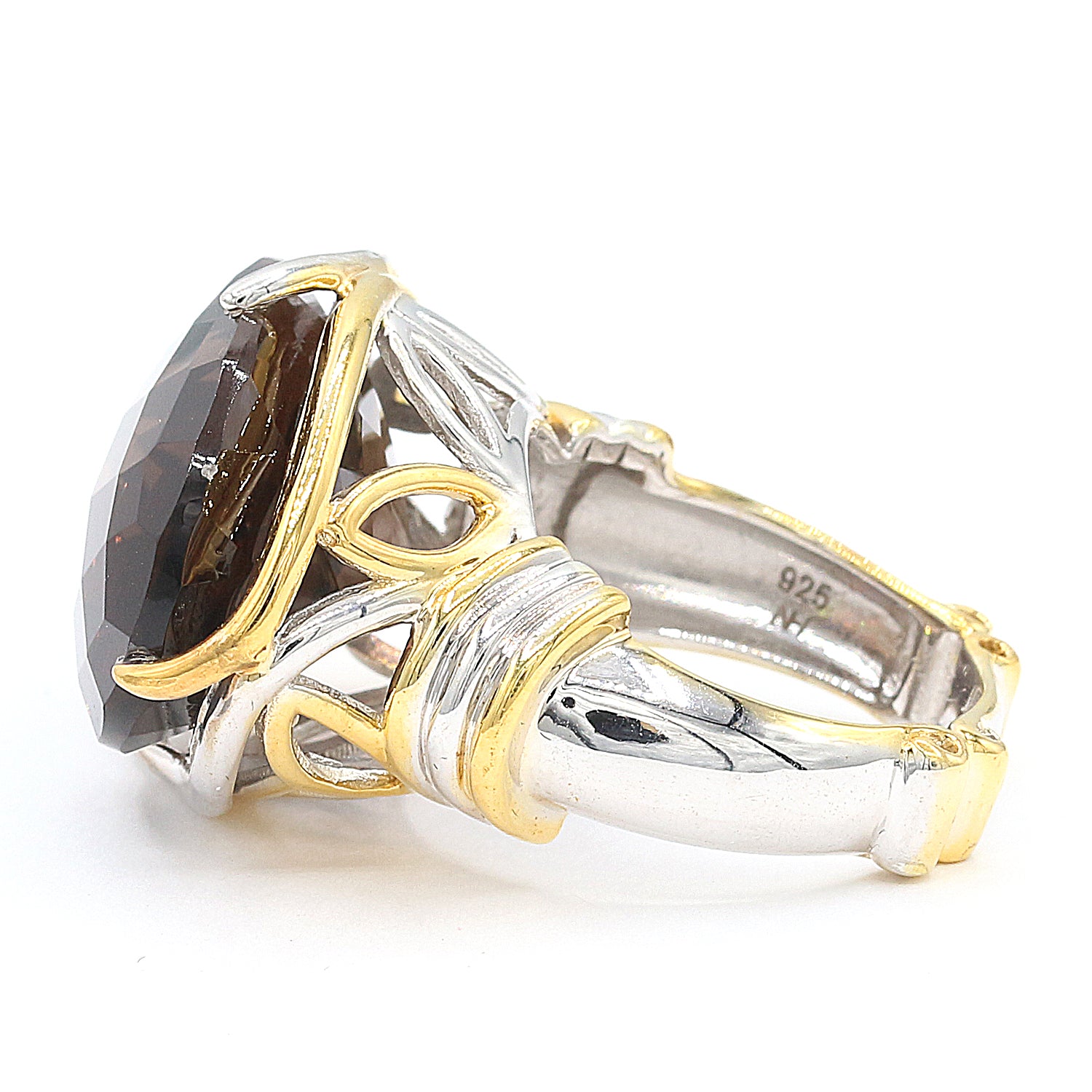 Gems en Vogue 10.00ctw Smoky Quartz Ring