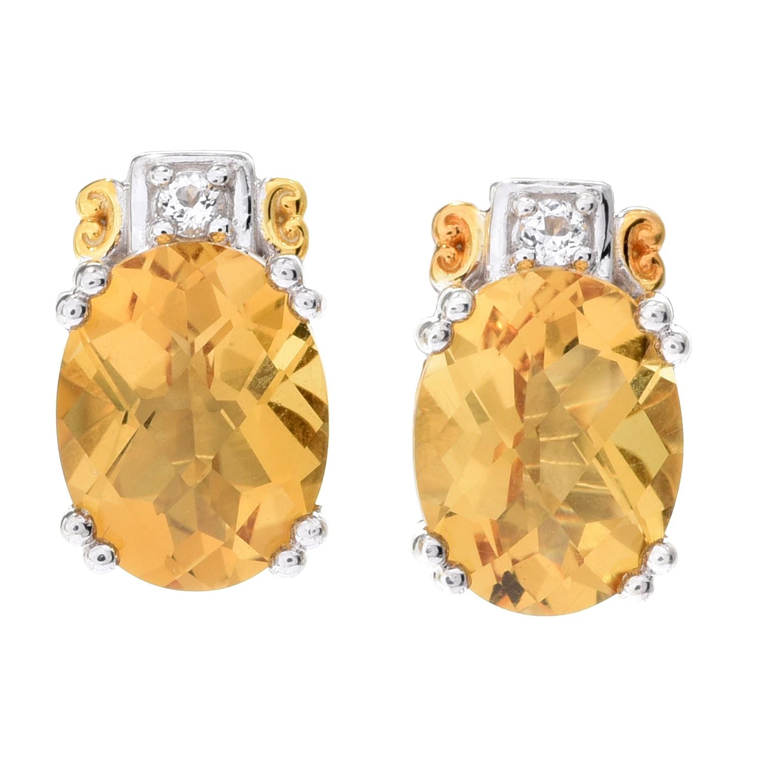 Gems en Vogue 3.26tw Choice of Birthstone Stud Earrings