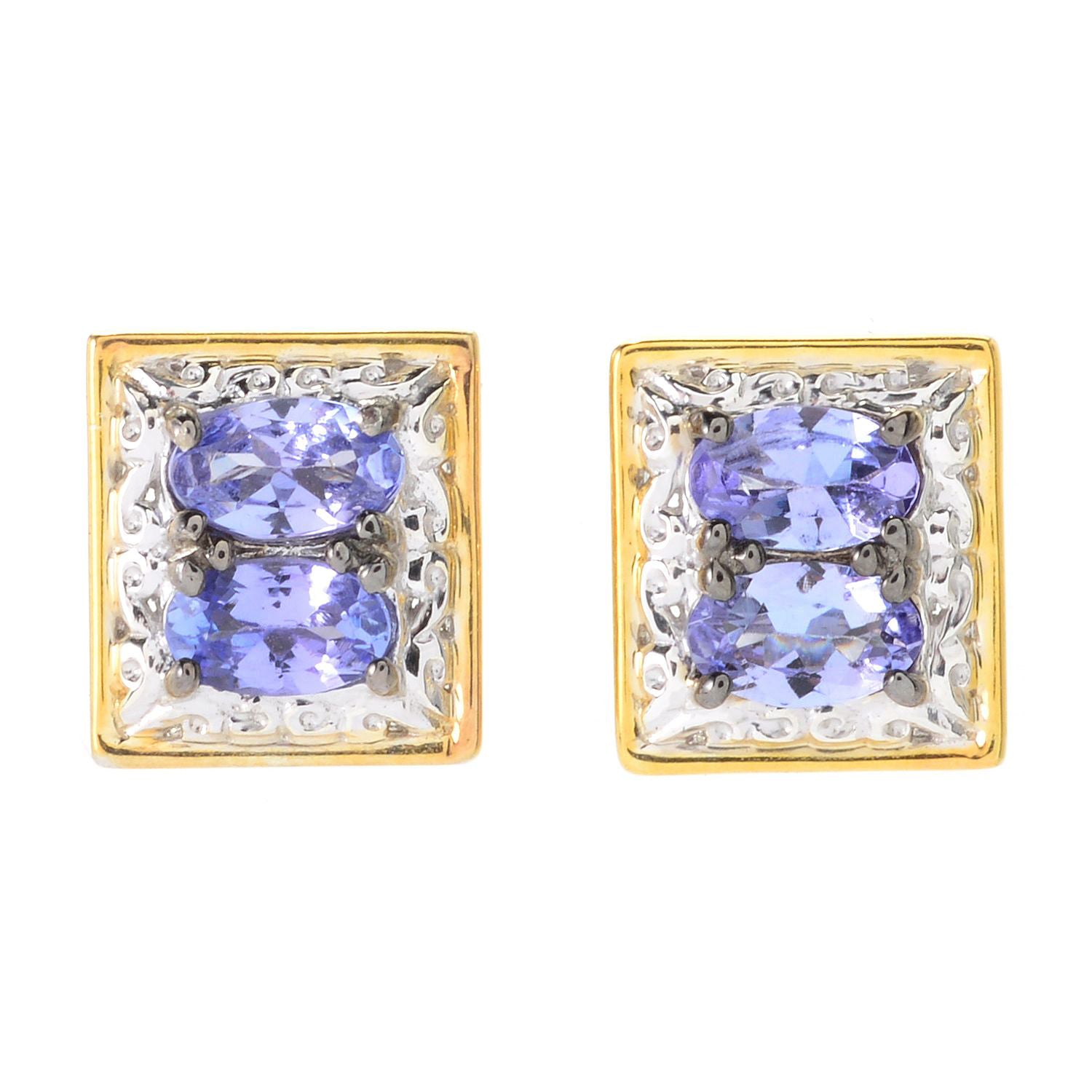 Gems en Vogue 0.68-0.88ctw Choice of Birthstone Stud Earrings