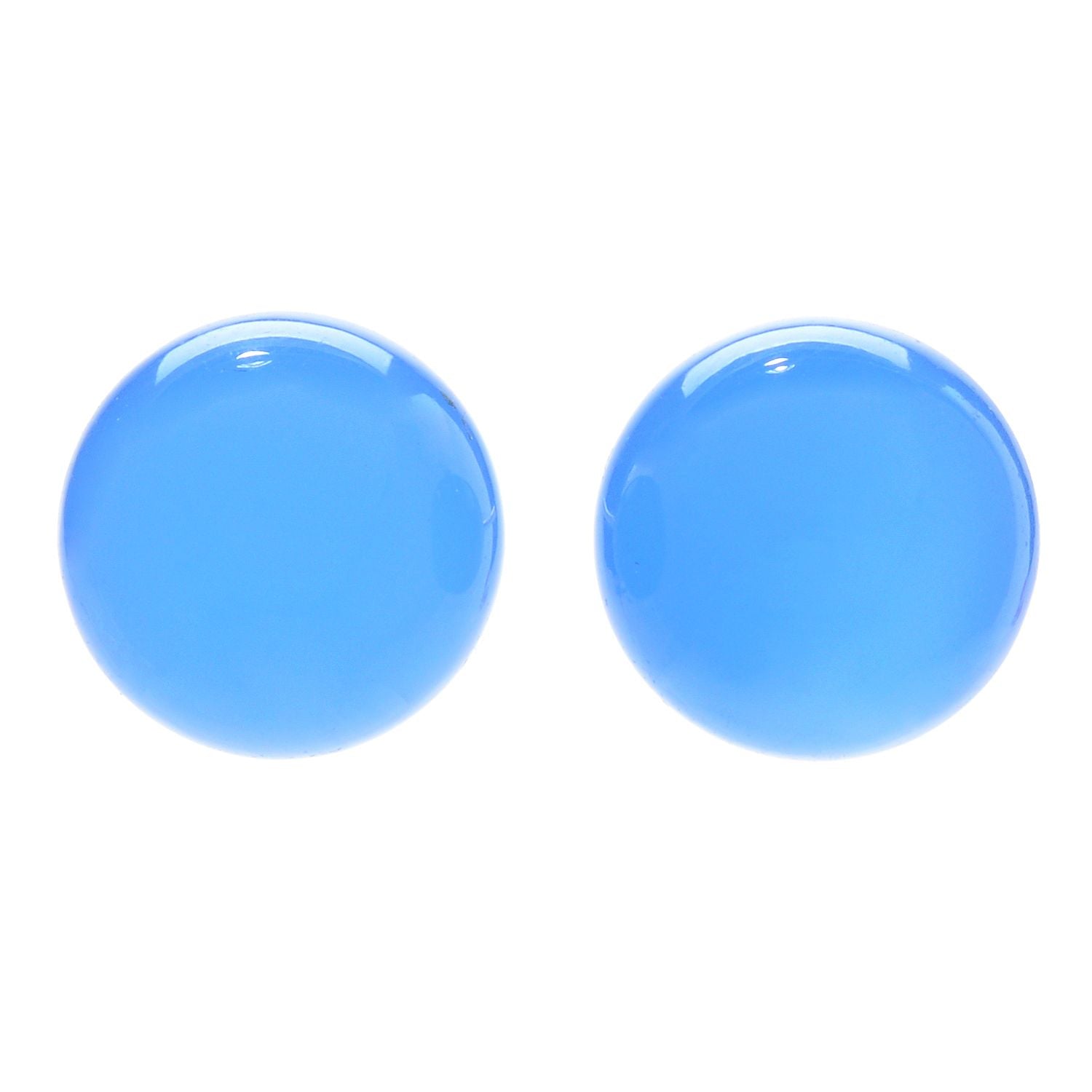 Gems en Vogue Choice of Color Chalcedony Stud Earrings