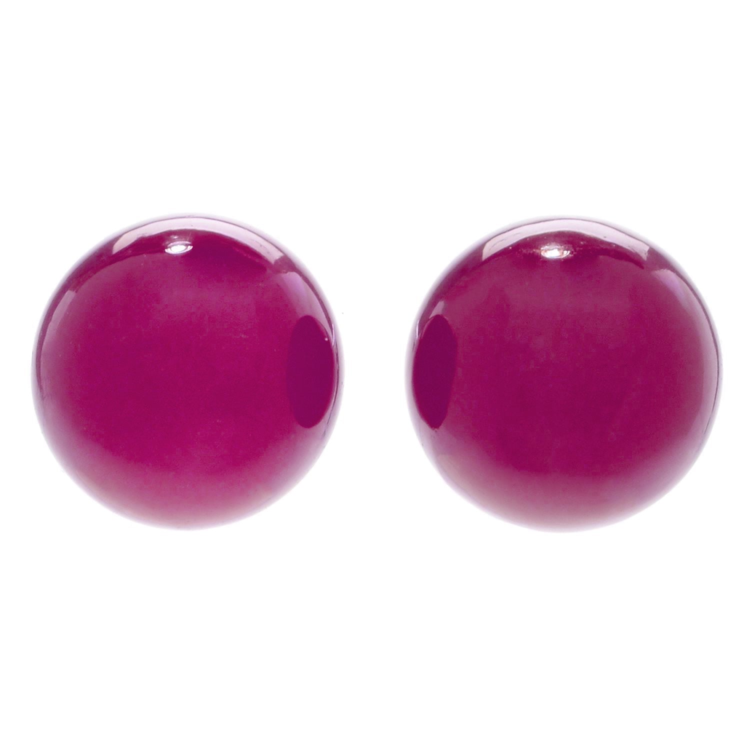 Gems en Vogue Choice of Color Chalcedony Stud Earrings