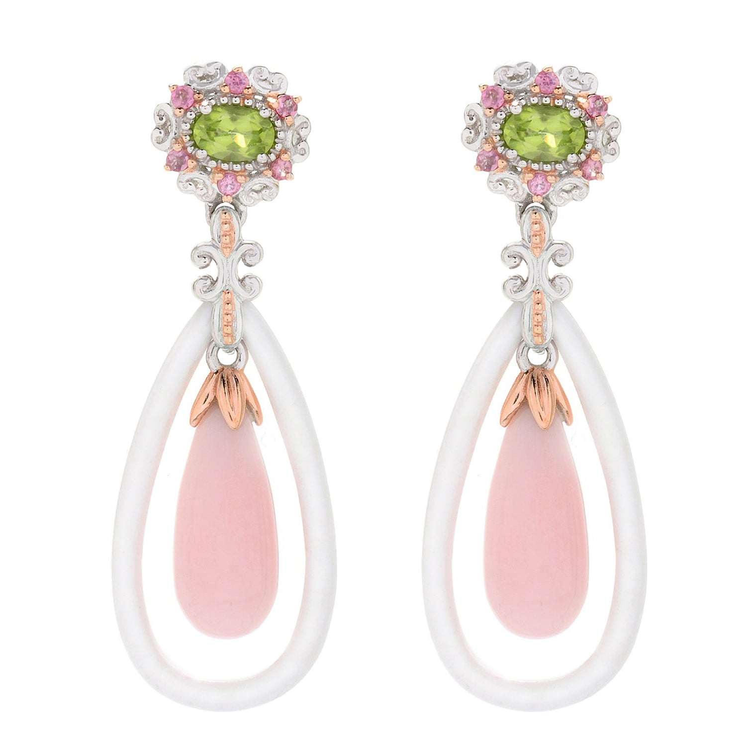 Gems en Vogue Choice of Gemstone & Multi Gemstones Drop Earrings