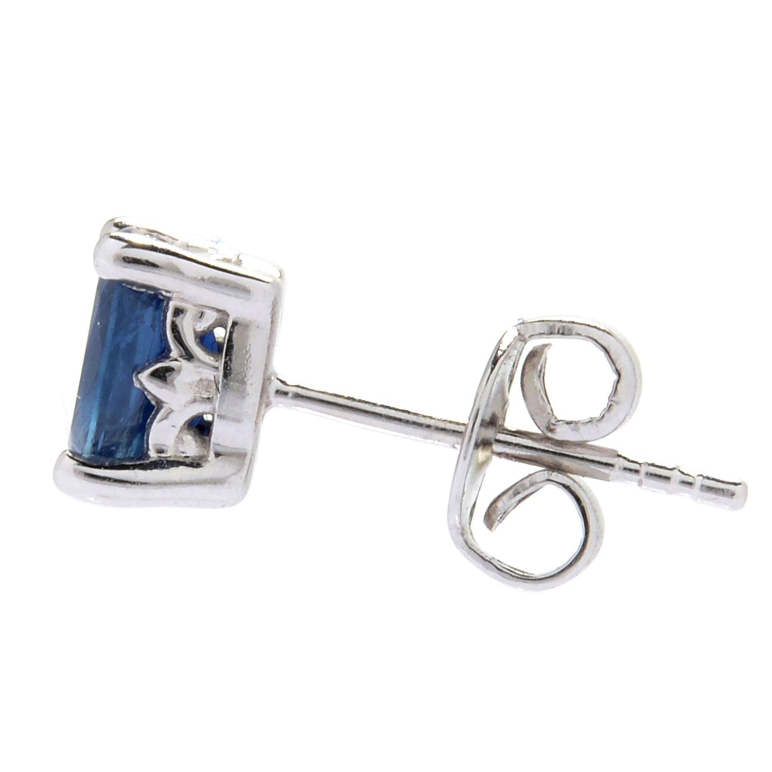 Gems en Vogue 0.60ctw Choice of Emerald Cut Precious Gemstones Stud Earrings