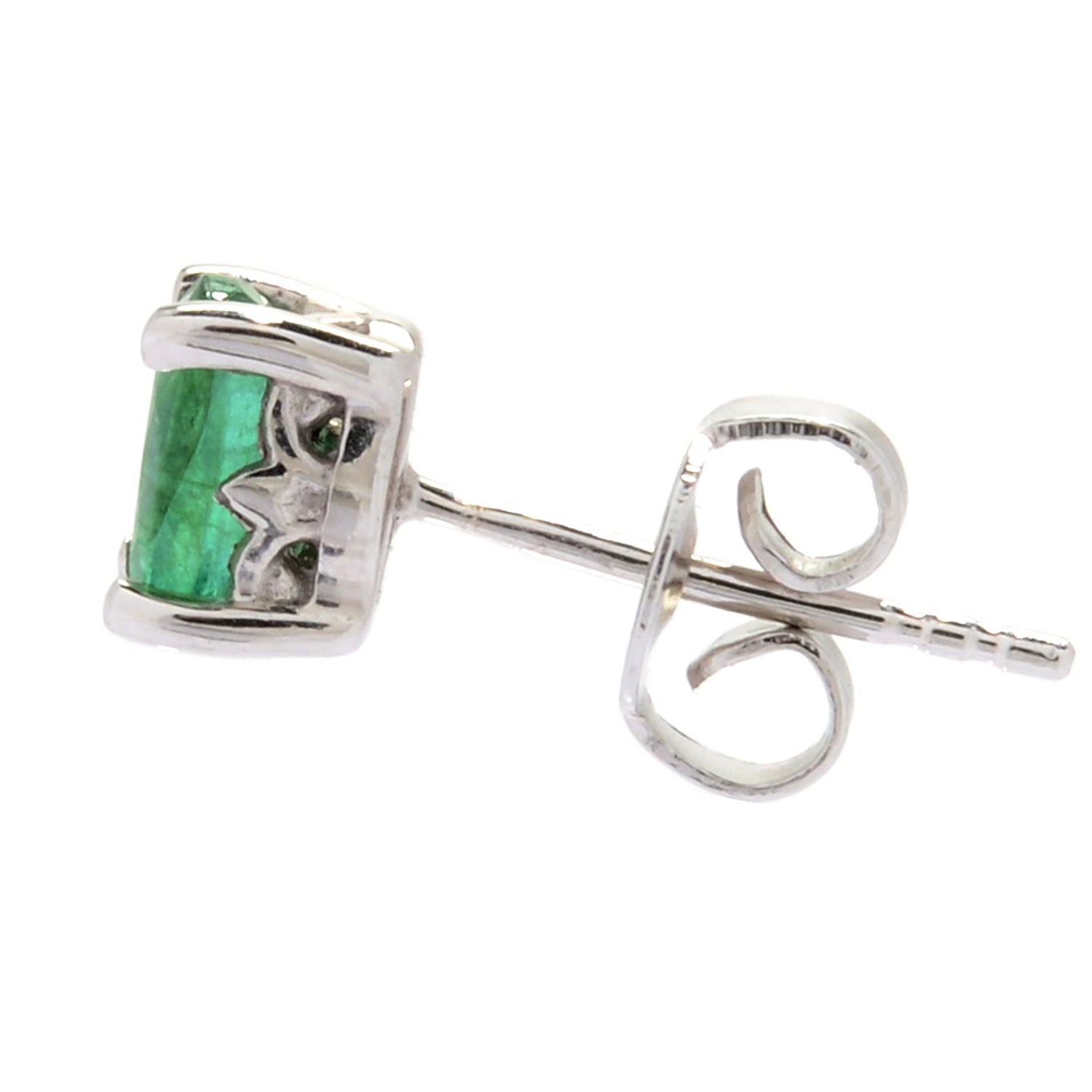 Gems en Vogue 1ctw Choice of Oval Precious Gemstones Stud Earrings