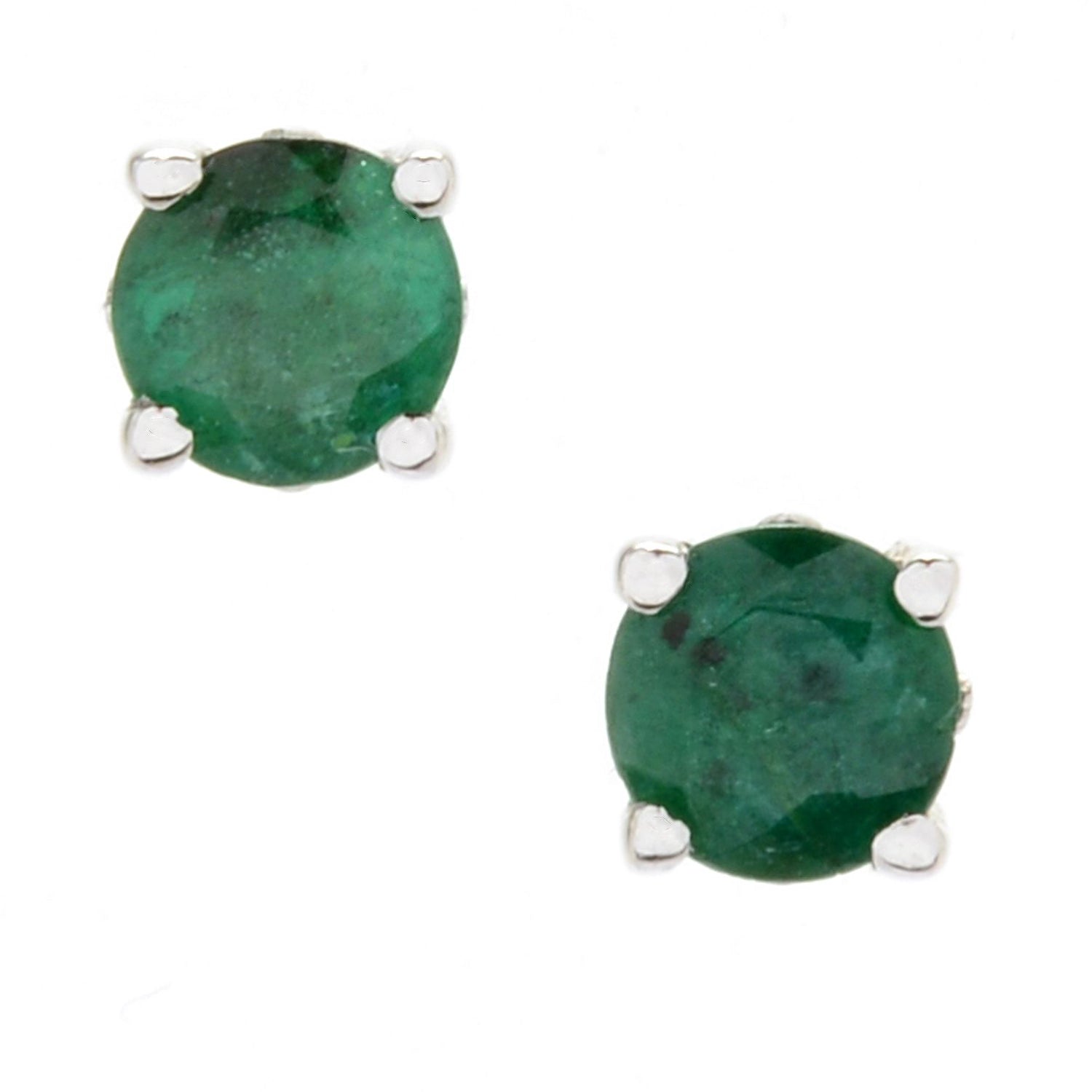 Gems en Vogue 0.52ctw Choice of Round Precious Gemstones Stud Earrings