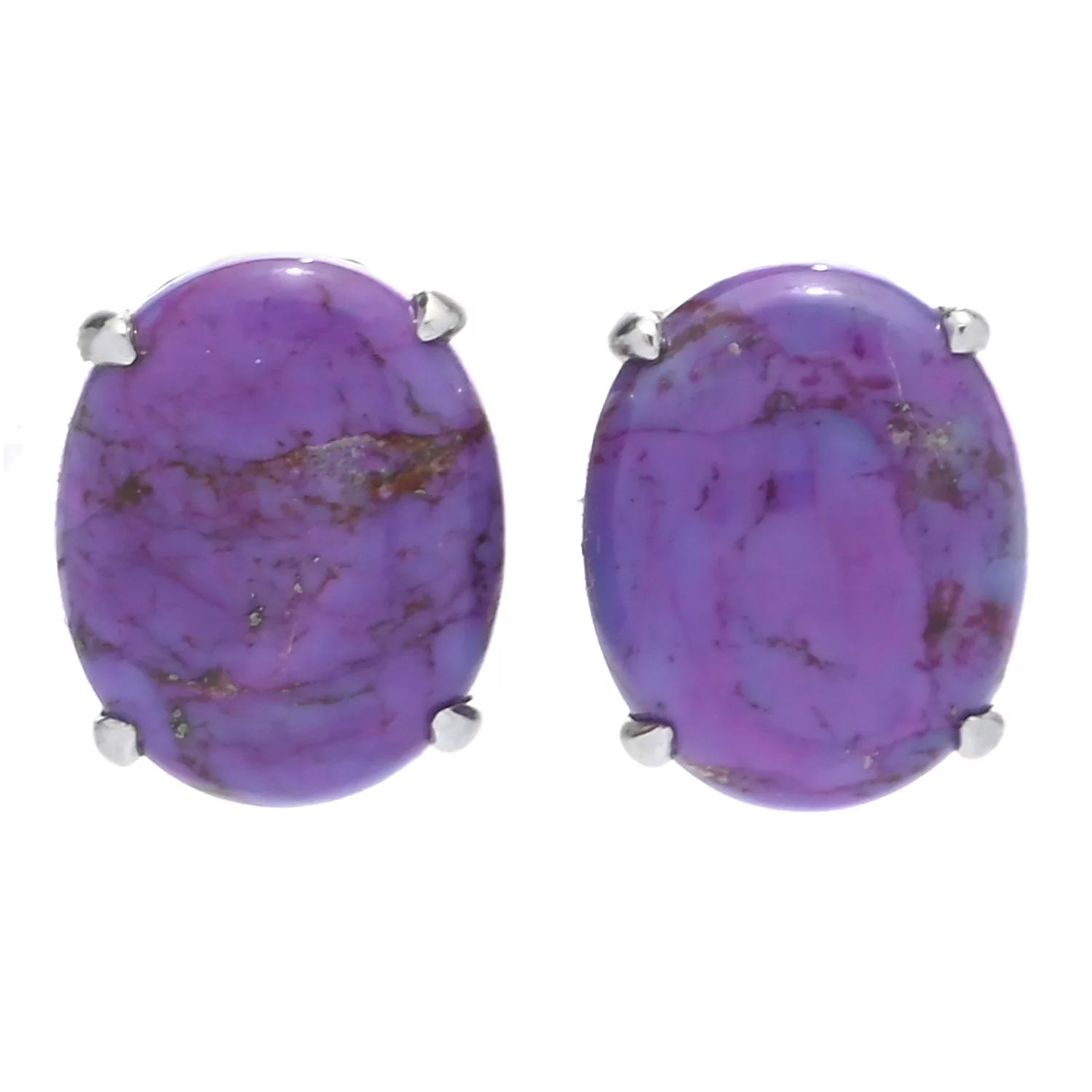 Gems en Vogue Mohave Turquoise Stud Earrings
