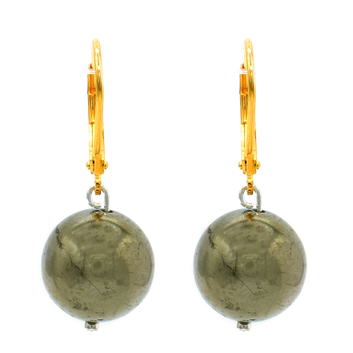 Gems en Vogue Hematite Bead Drop Earrings