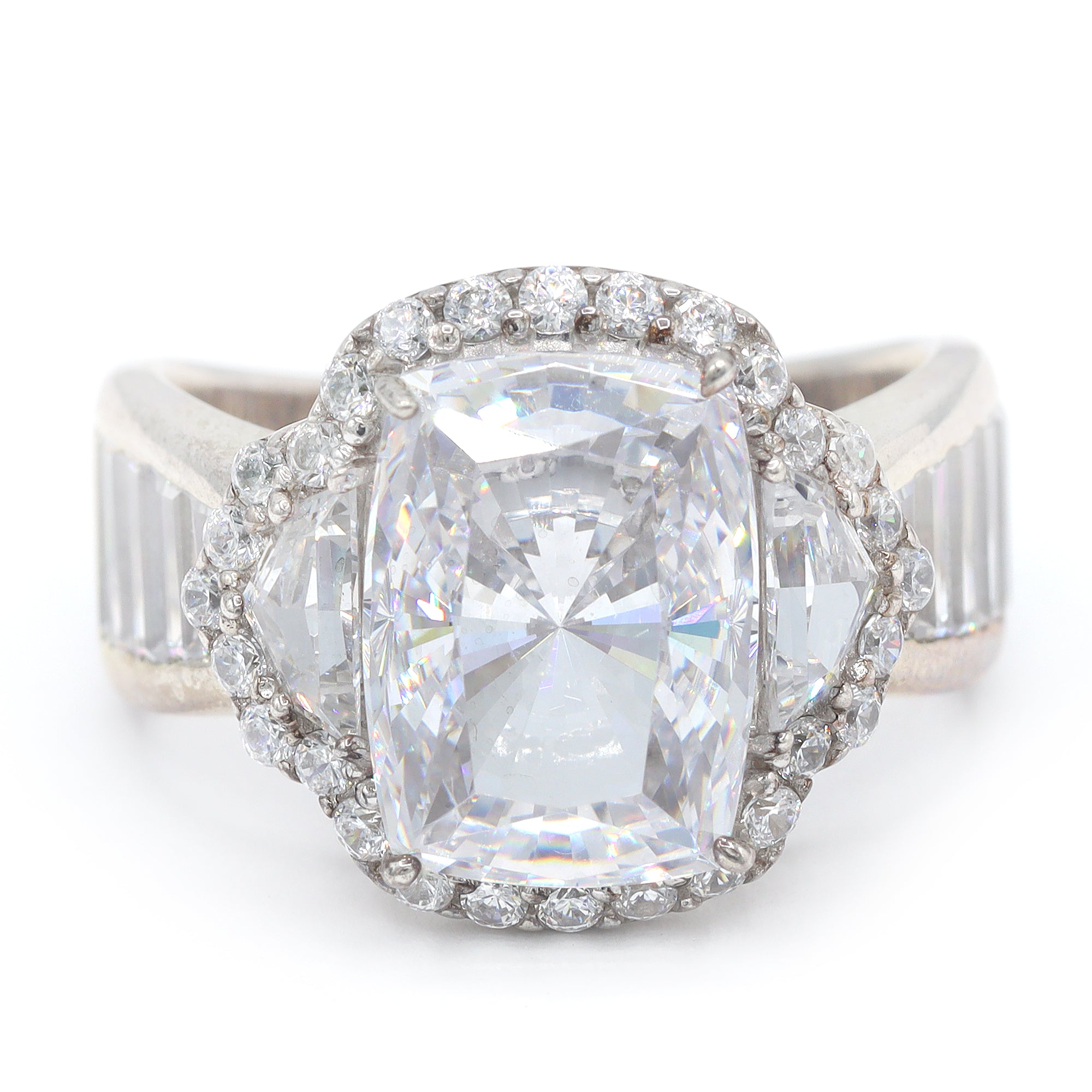 Signity Sterling Silver Choice of Color Cubic Zirconia Ring CANNOT BE RESIZED