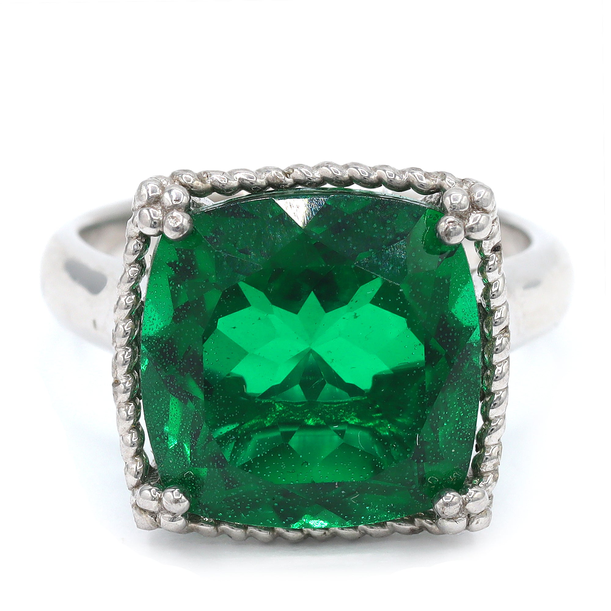 Michael's Classics Green Quartz Doublet Ring