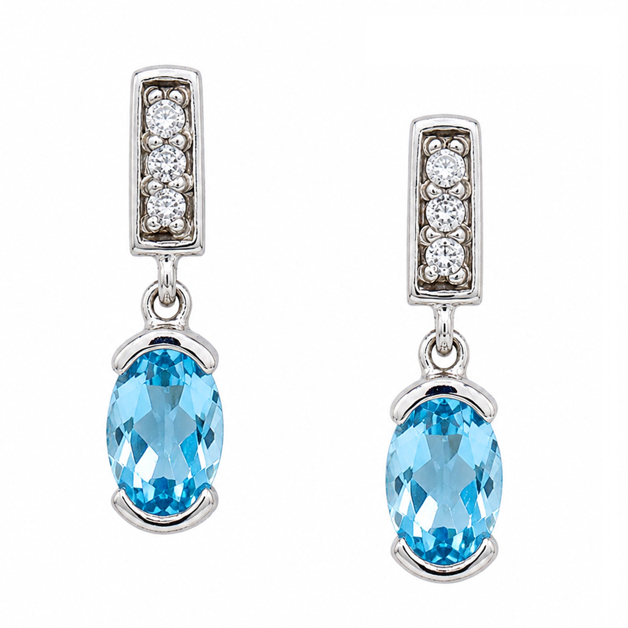 Michael's Classics Blue Topaz Earrings
