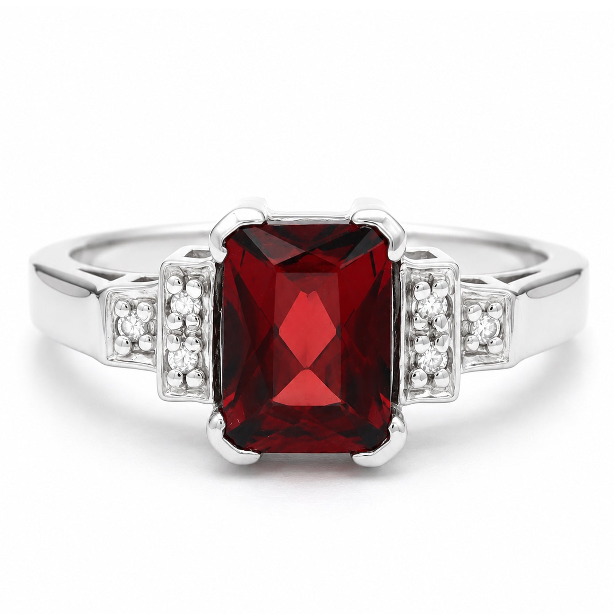 Michael's Classics Garnet Ring