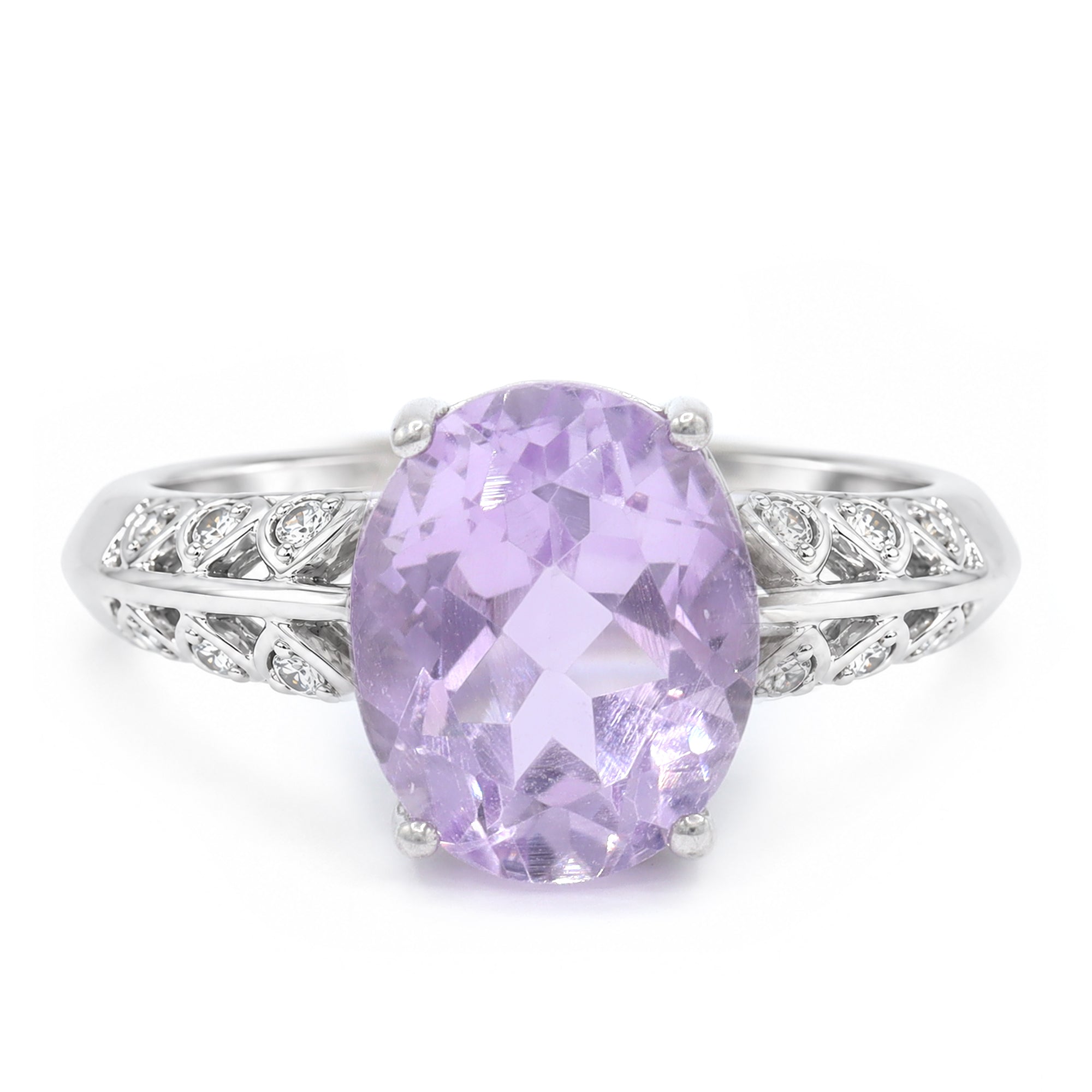 Michael's Classics Rose De France Amethyst Ring