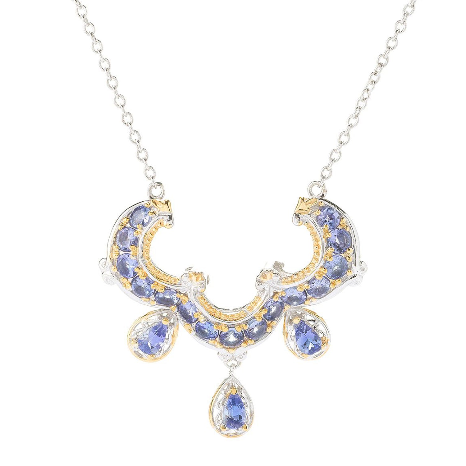 Gems en Vogue 2.71ctw Tanzanite Necklace