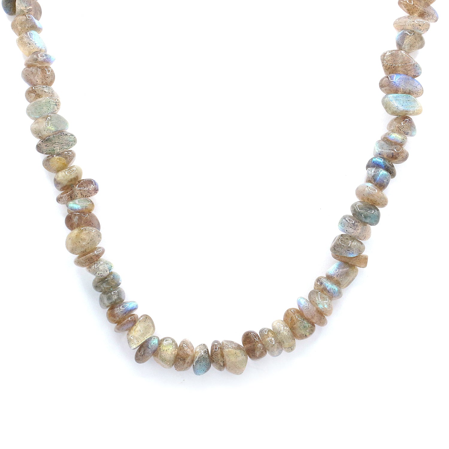 Gems en Vogue Labradorite Bead Toggle Necklace
