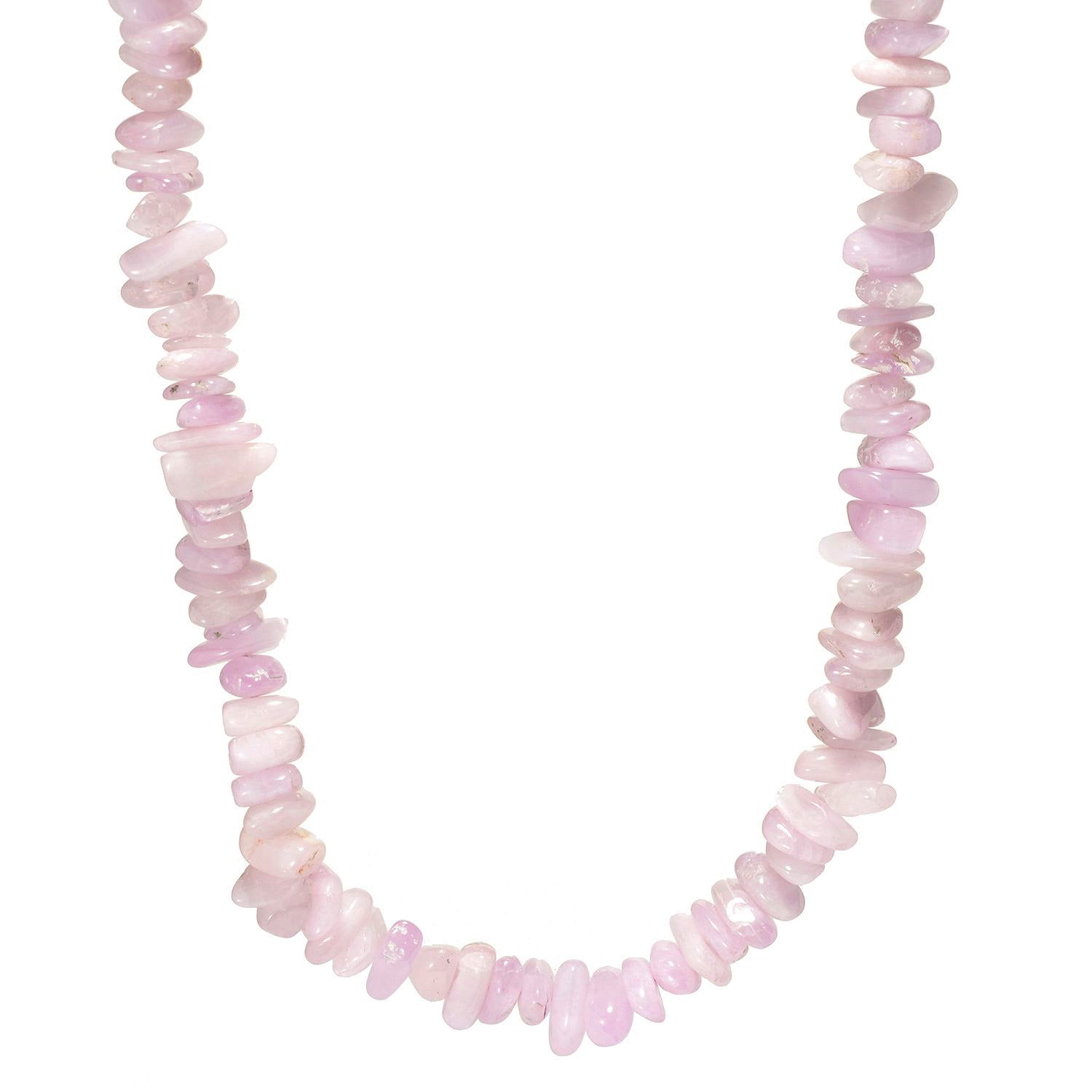 Gems en Vogue Kunzite Chip Toggle Necklace