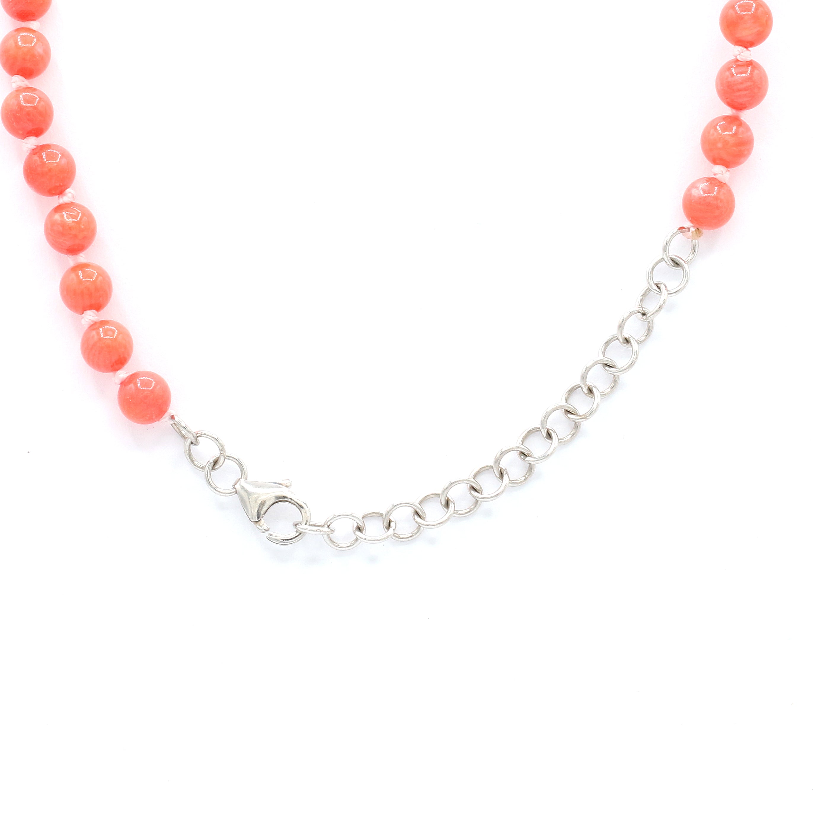 Gems en Vogue Salmon Coral Bead Necklace