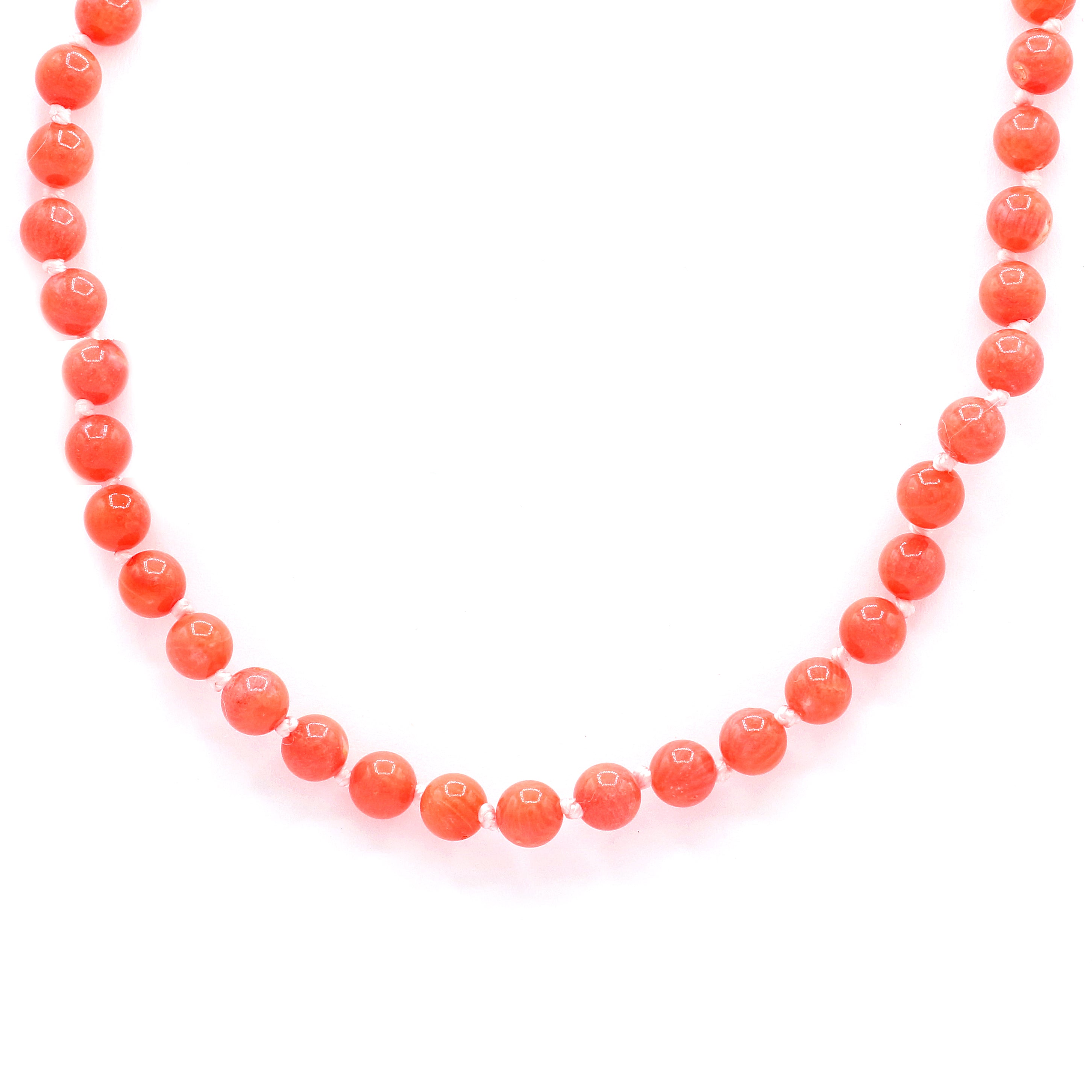 Gems en Vogue Salmon Coral Bead Necklace