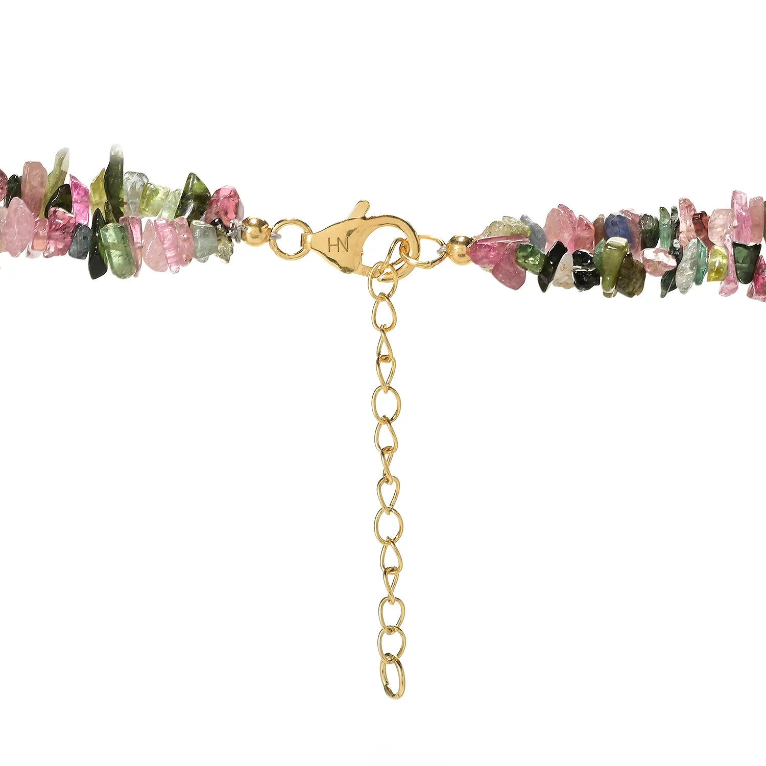 Gems en Vogue Tumbled bead Multi Tourmaline Necklace