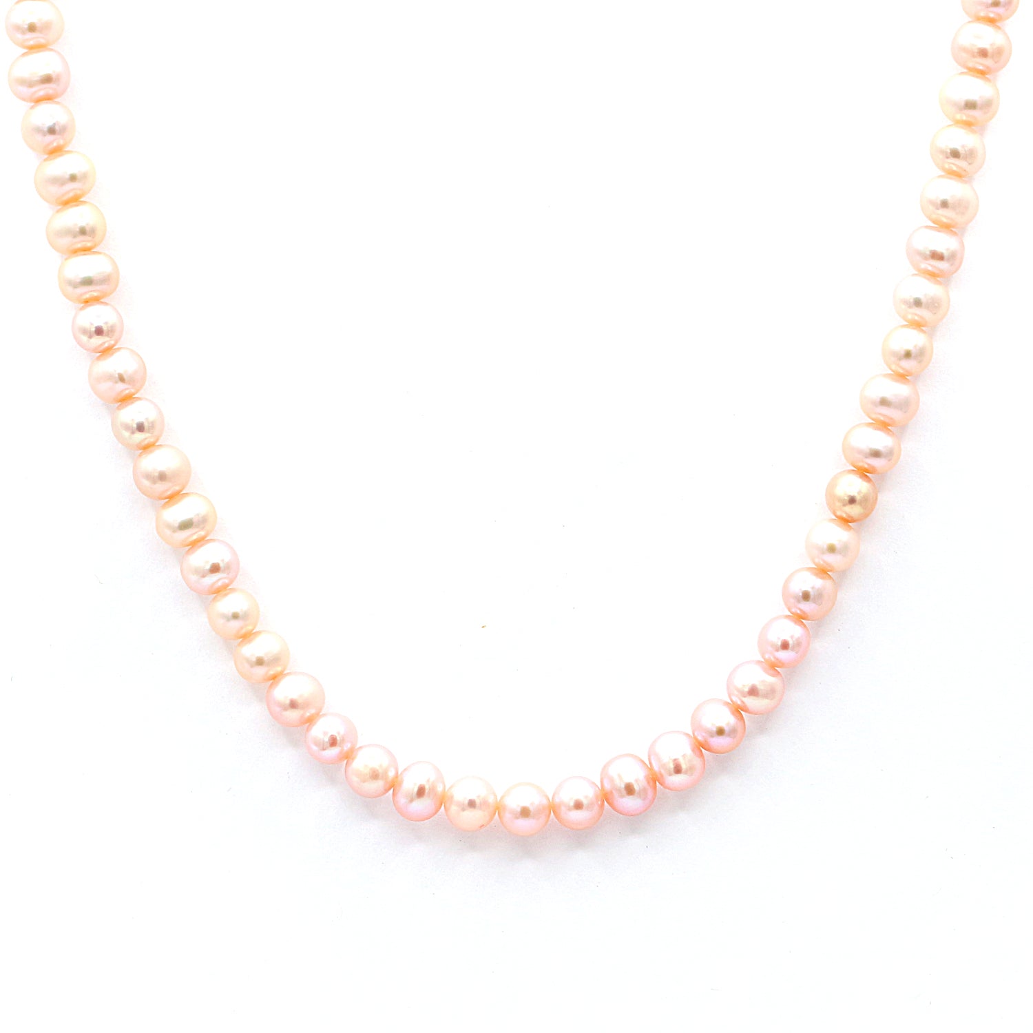 Gems en Vogue 4-5mm Pink Pearl Necklace