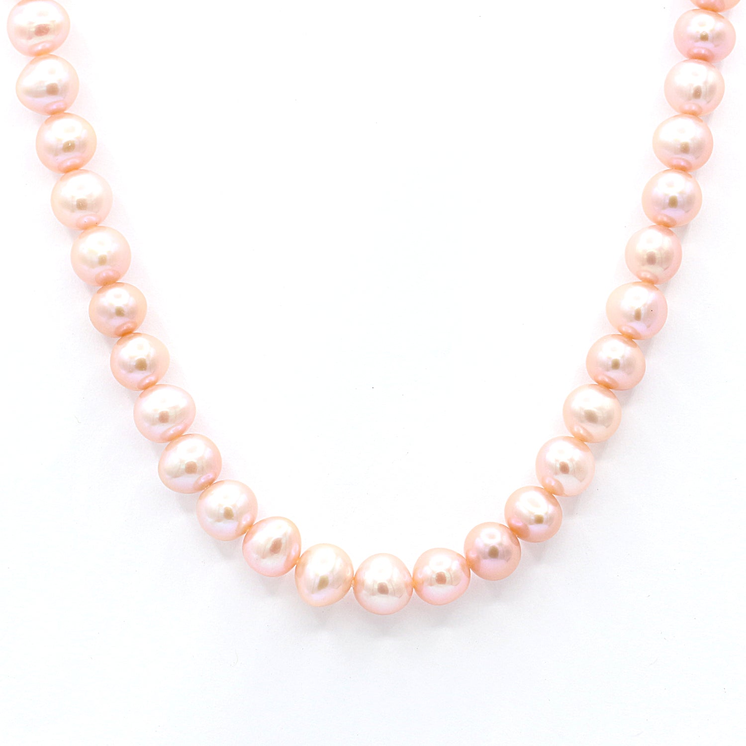 Gems en Vogue Choice of Pink or Lavender Pearl Bead Necklace