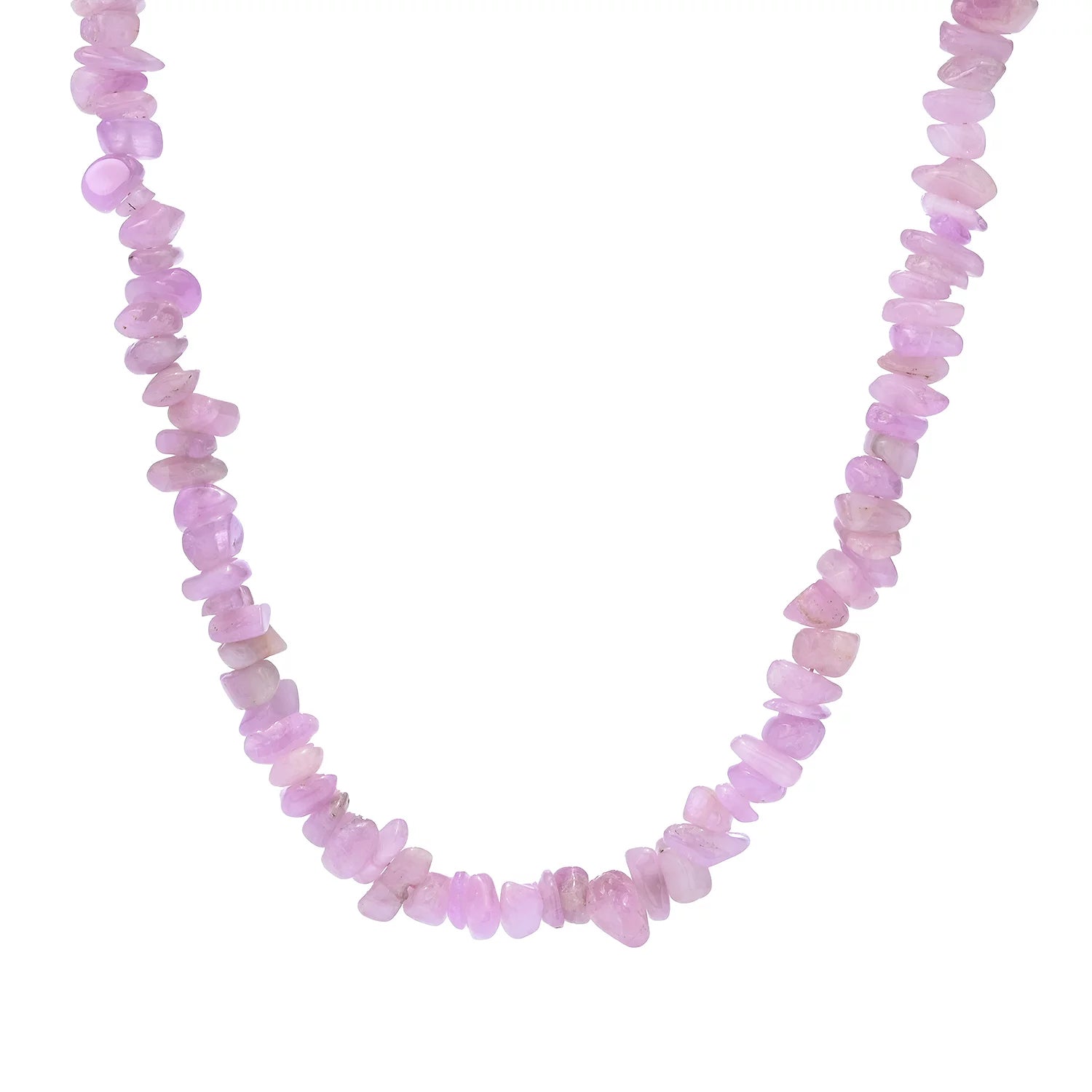 Gems en Vogue Kunzite Bead Necklace