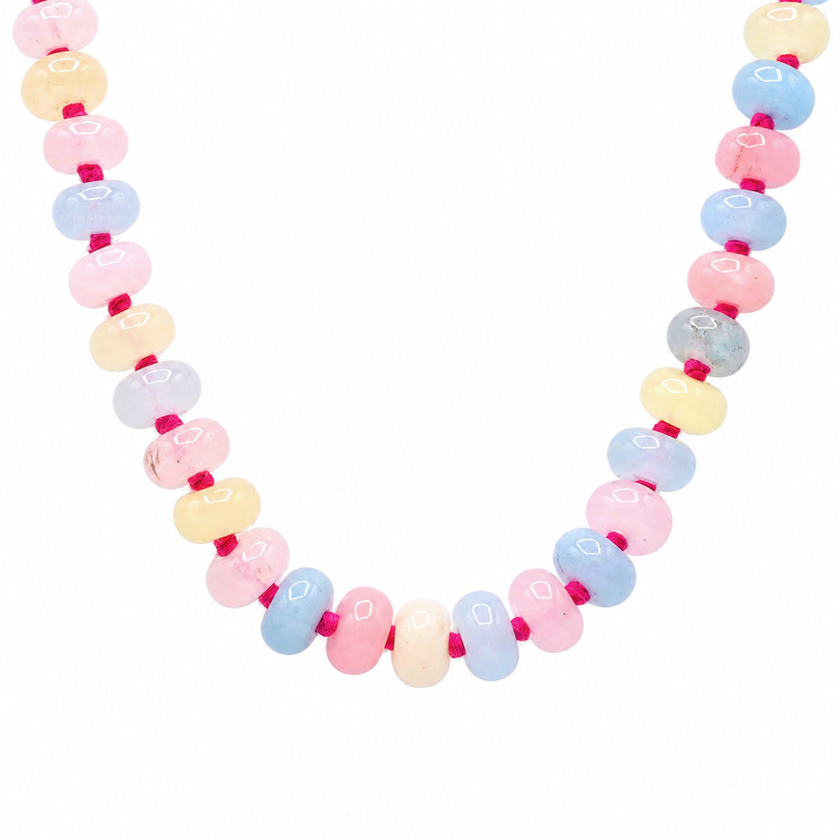 Gems en Vogue One-of-a-Kind Multi Color Quartz Bead Necklace
