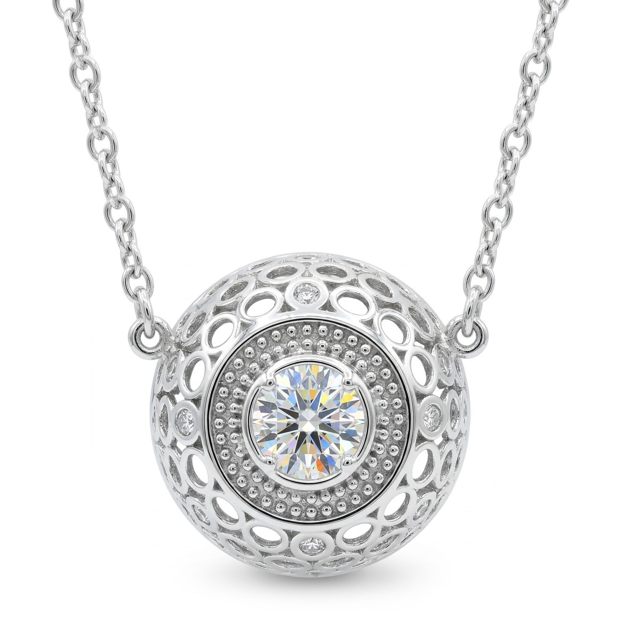 Signity Sterling Silver Cubic Zirconia Necklace