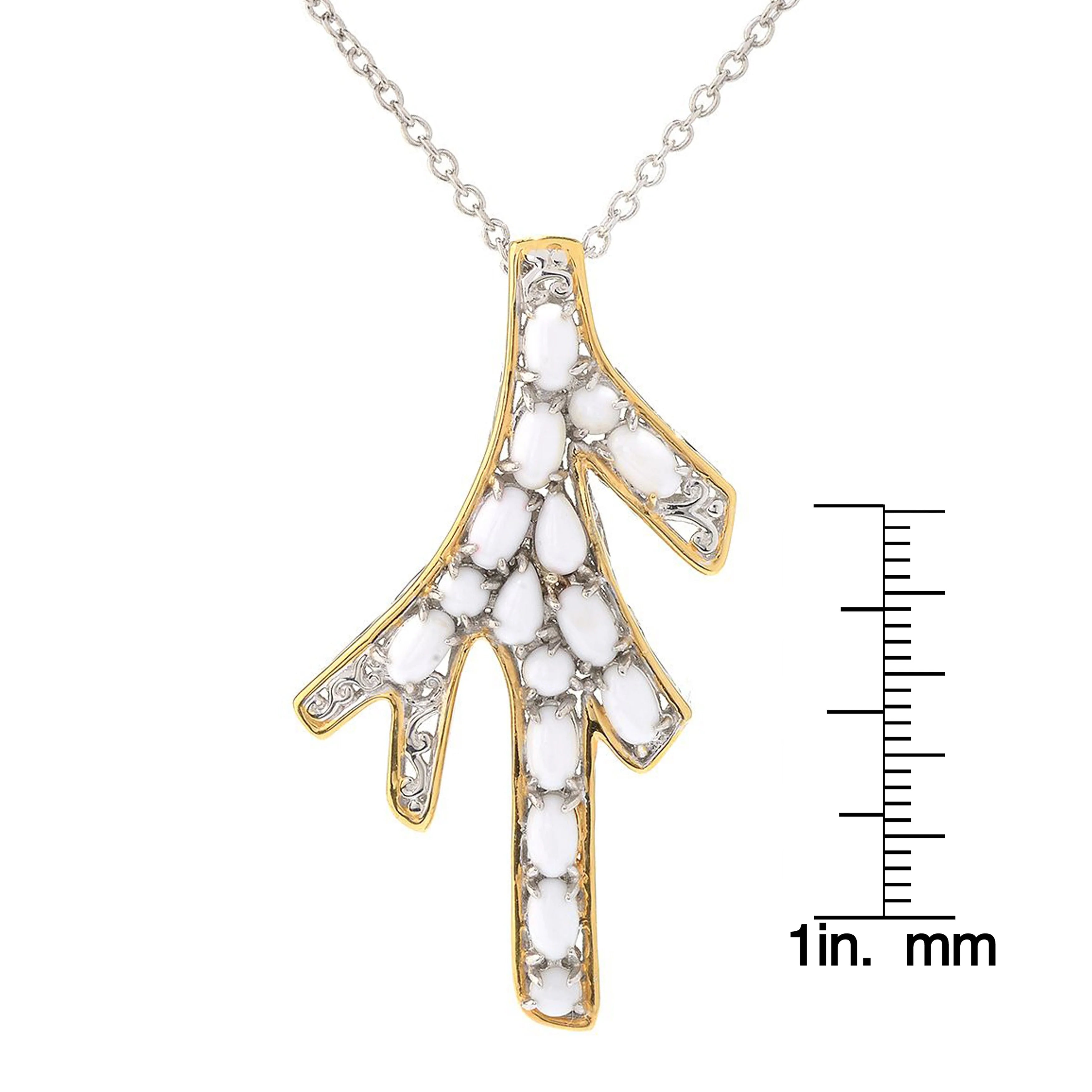 Pendentif corail bambou multi-formes Gems en Vogue