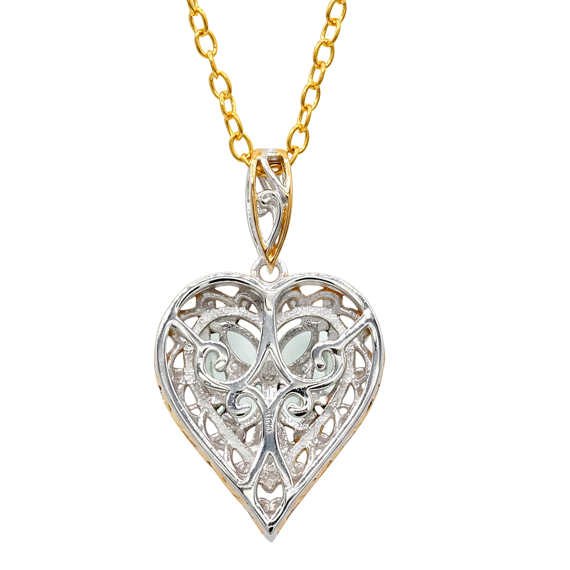 Pendentif grappe ornée de chrysobéryl 2,50 carats Gems en Vogue