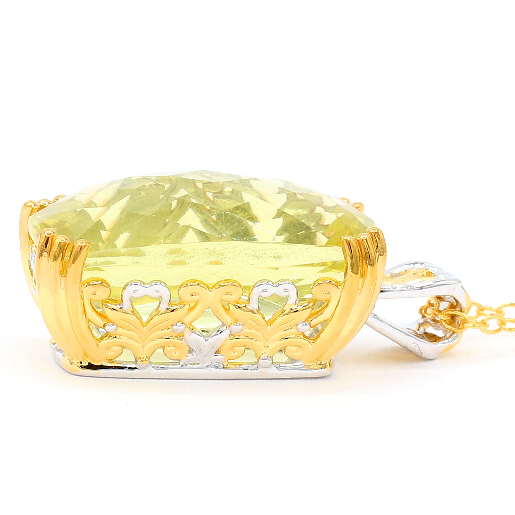 Gems en Vogue 24K Palladium Silver 28.11ctw Ouro Verde Honker Pendant