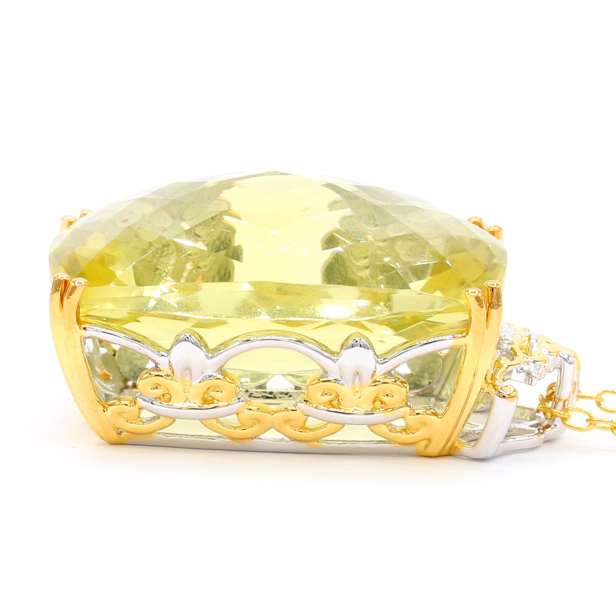 Gems en Vogue 24K Palladium Silver 52.22ctw Ouro Verde Honker Pendant