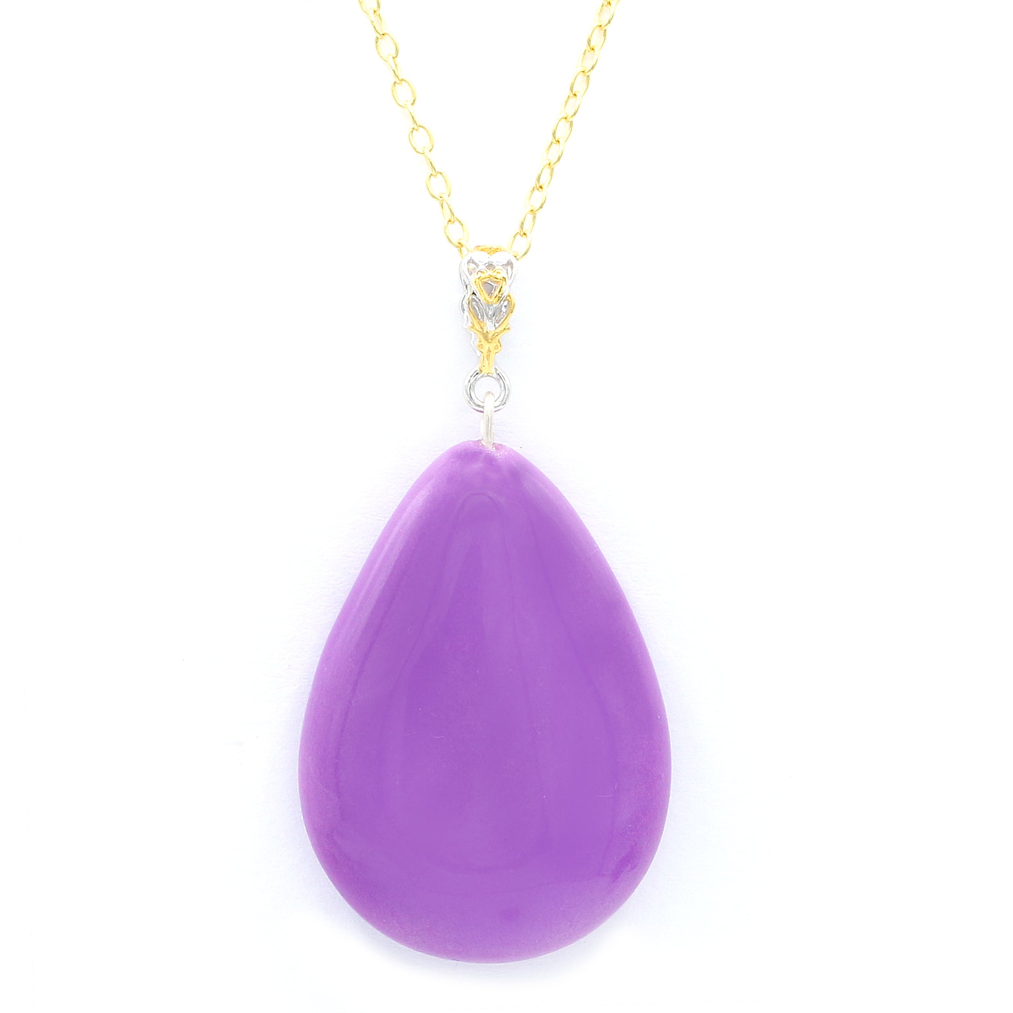 Gems en Vogue 24K Palladium Silver Phosphosiderite Drop Pendant