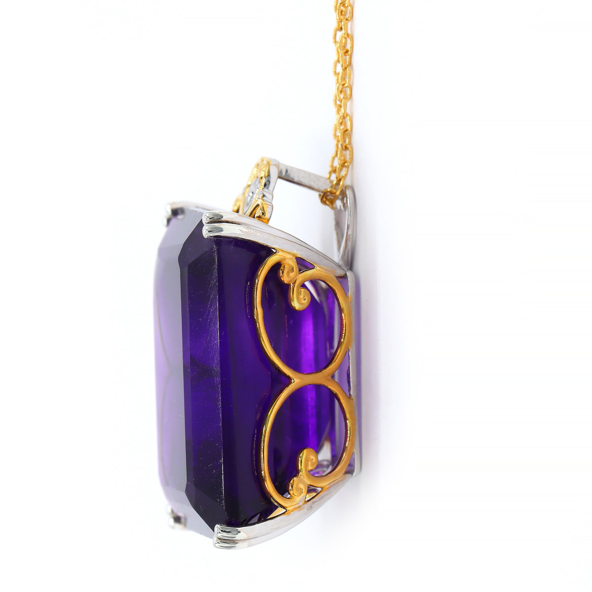 Pendentif en améthyste africaine de 11,15 carats Gems en Vogue