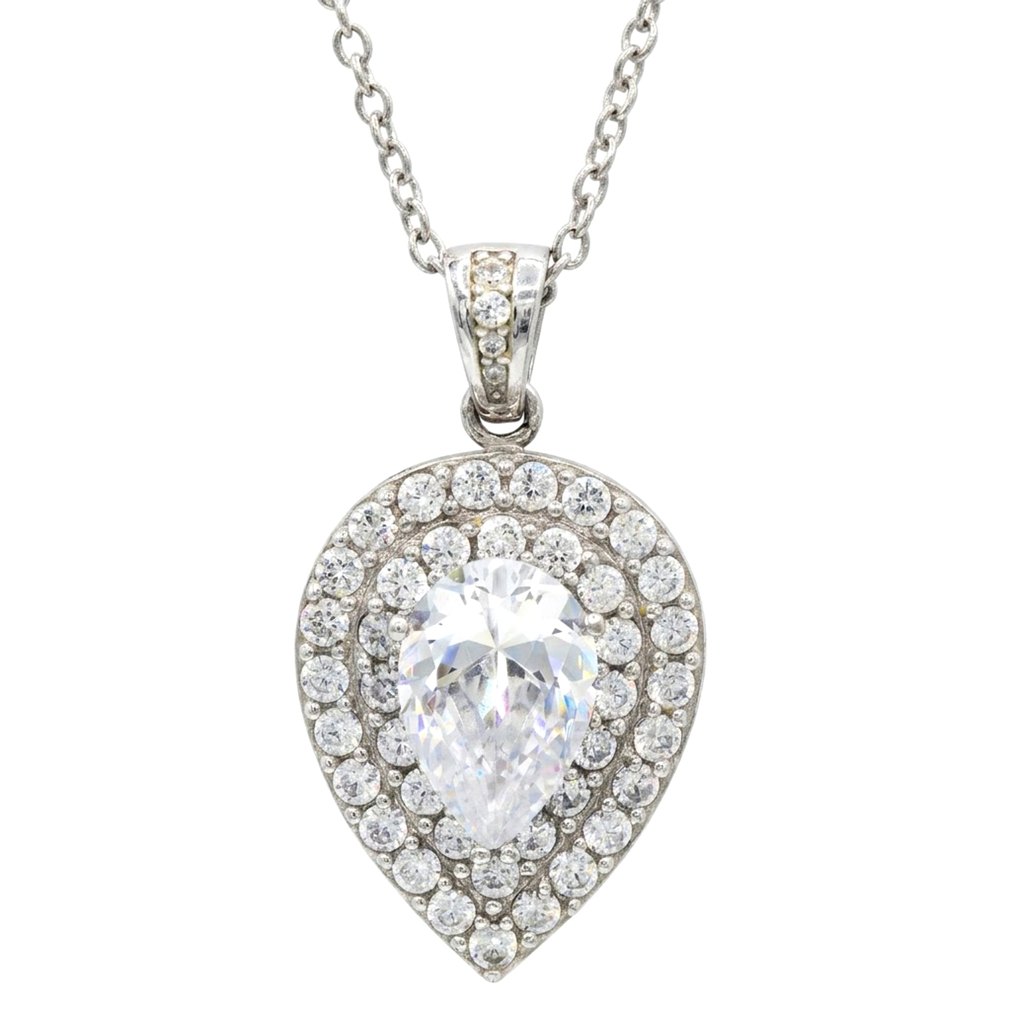 Signity Sterling Silver Cubic Zirconia Pendant CHAIN NOT INCLUDED