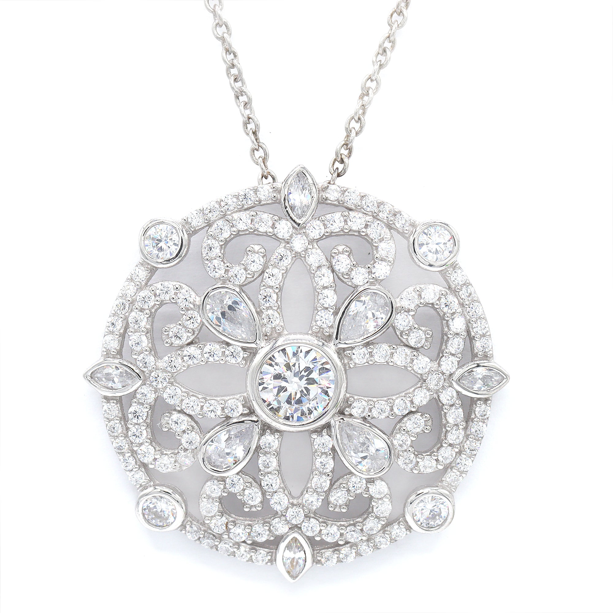 Signity Sterling Silver Cubic Zirconia Pendant CHAIN NOT INCLUDED