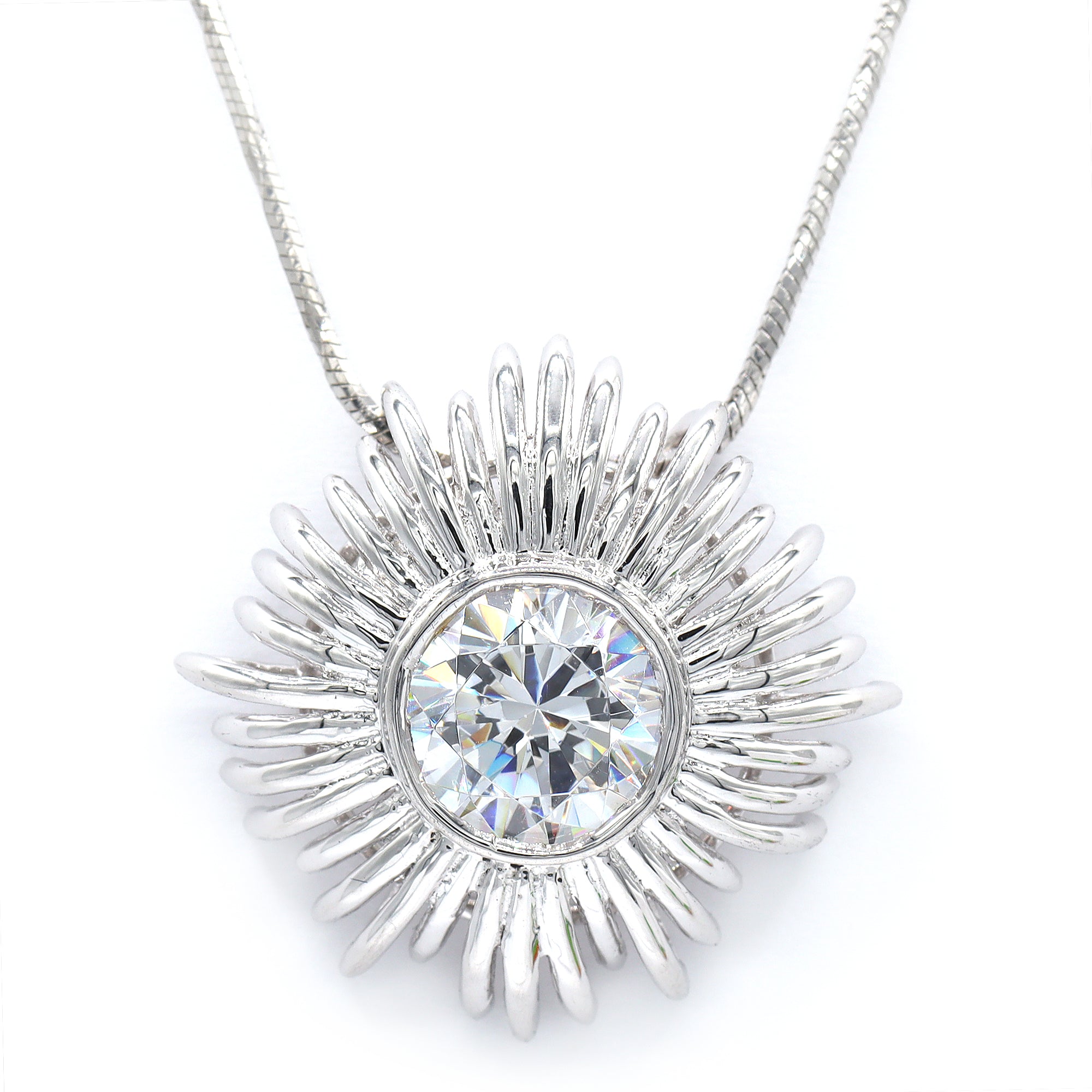 Signity Sterling Silver Cubic Zirconia Pendant CHAIN NOT INCLUDED