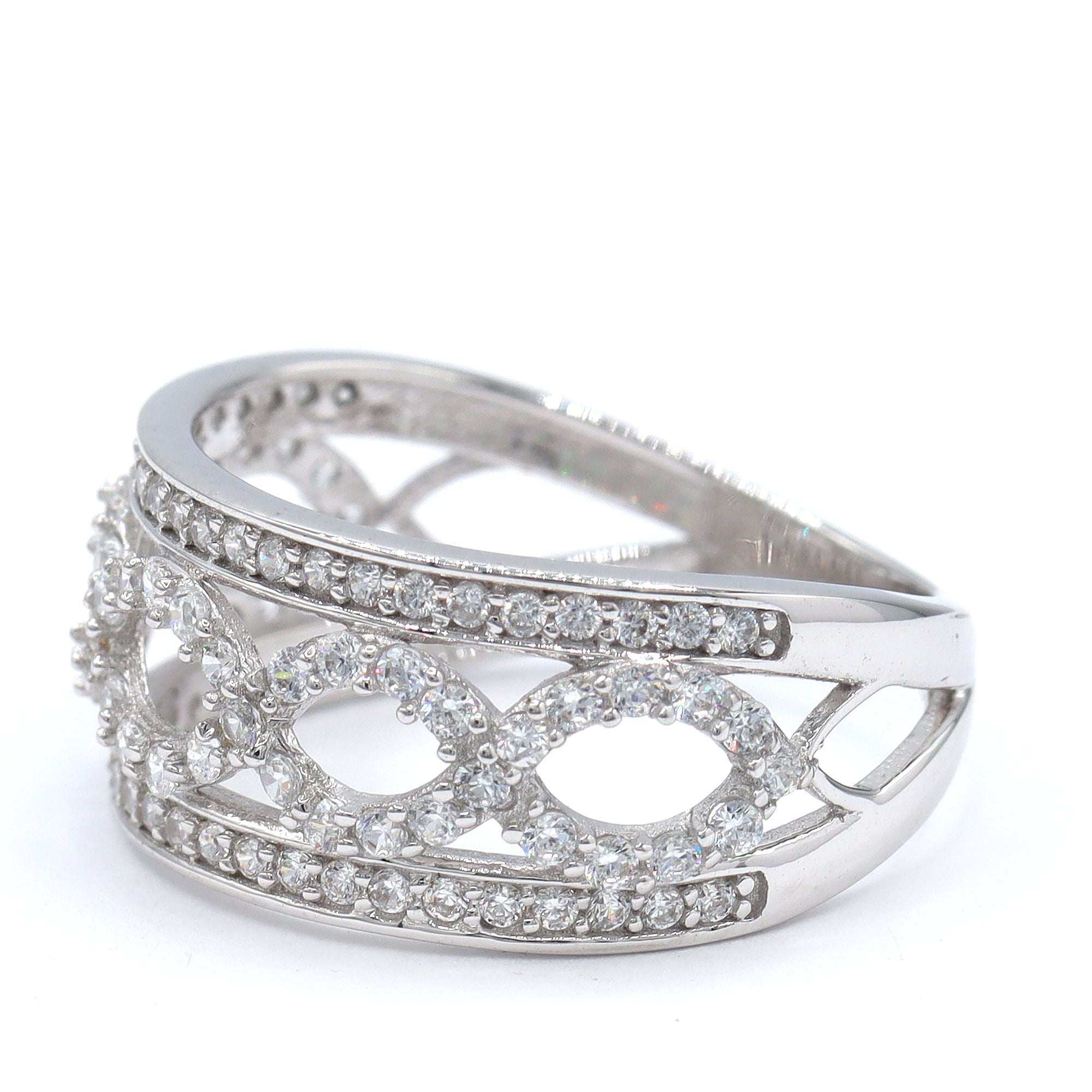 Signity Sterling Silver Cubic Zirconia Ring CANNOT BE RESIZED