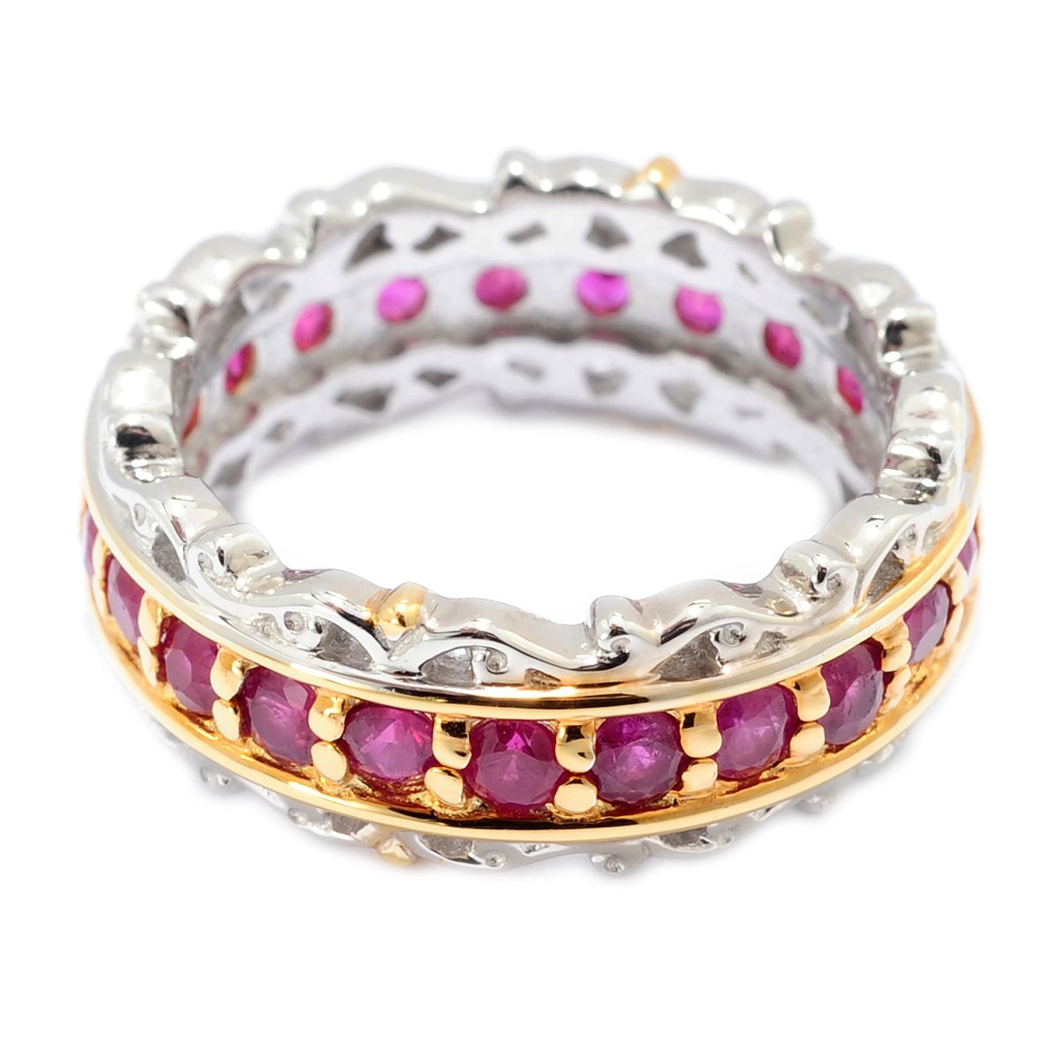 Gems en Vogue Precious Gemstone Eternity Band Ring