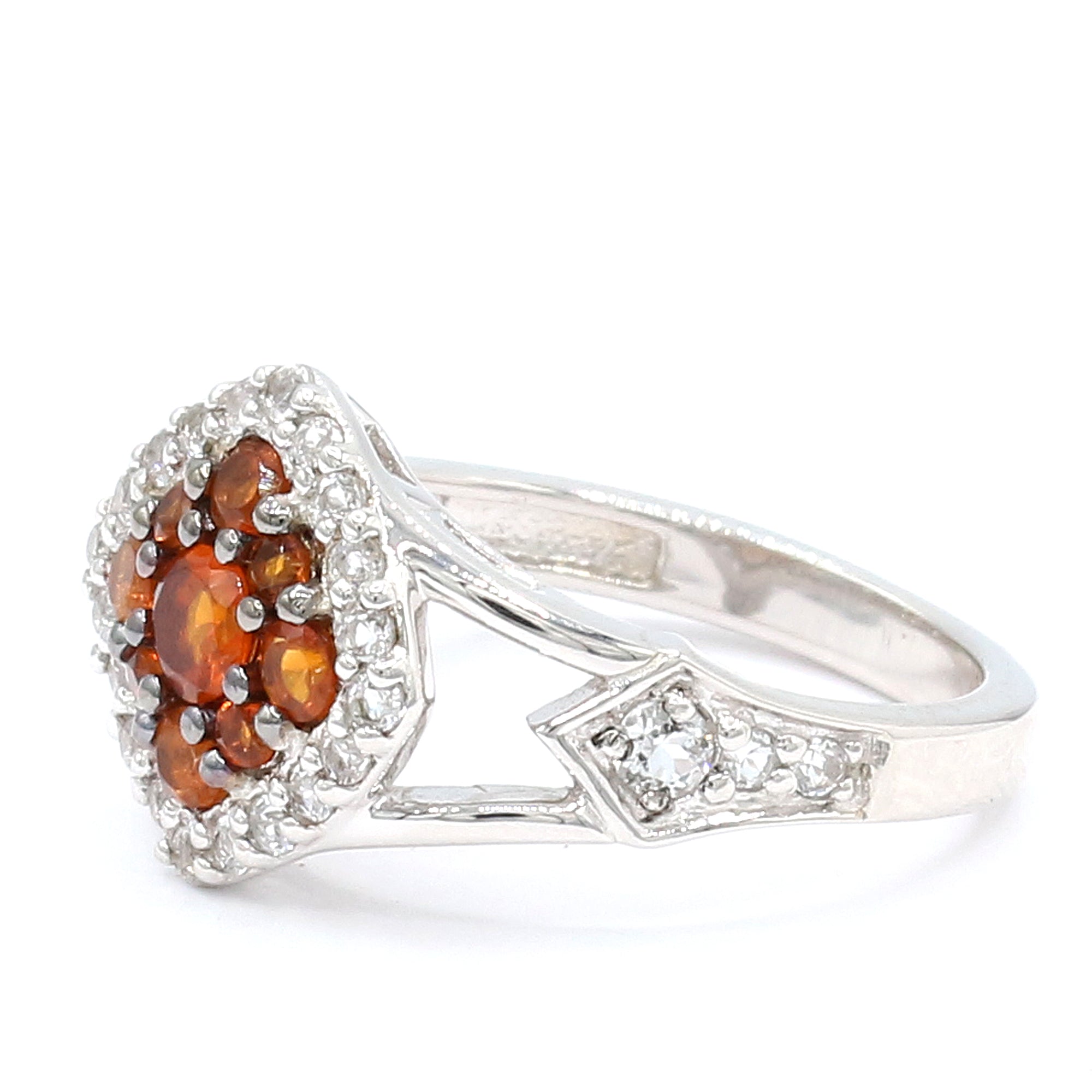 Gems en Vogue 1.68ctw Madeira Citrine & White Topaz Ring