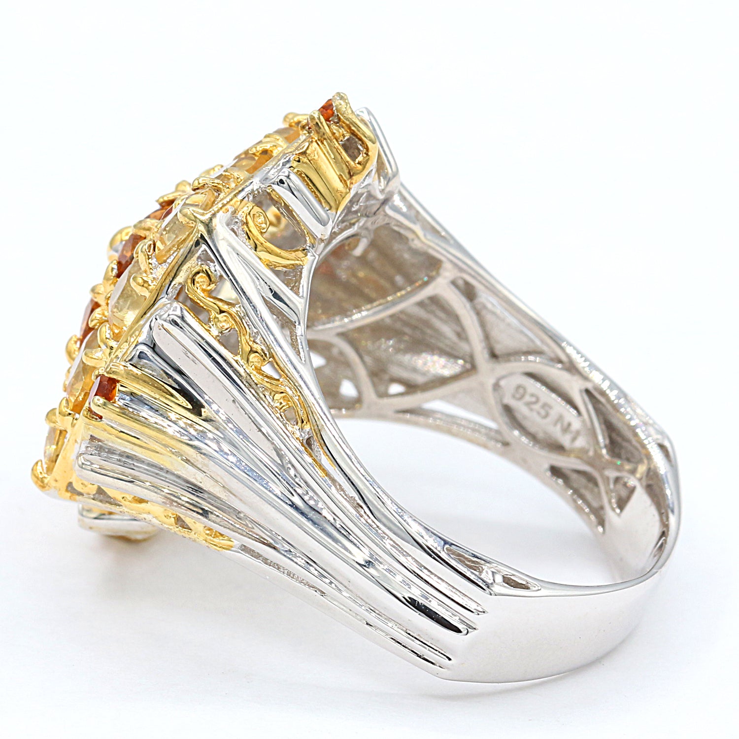 Gems en Vogue 4.84ctw Brazilian Canary Citrine Ring