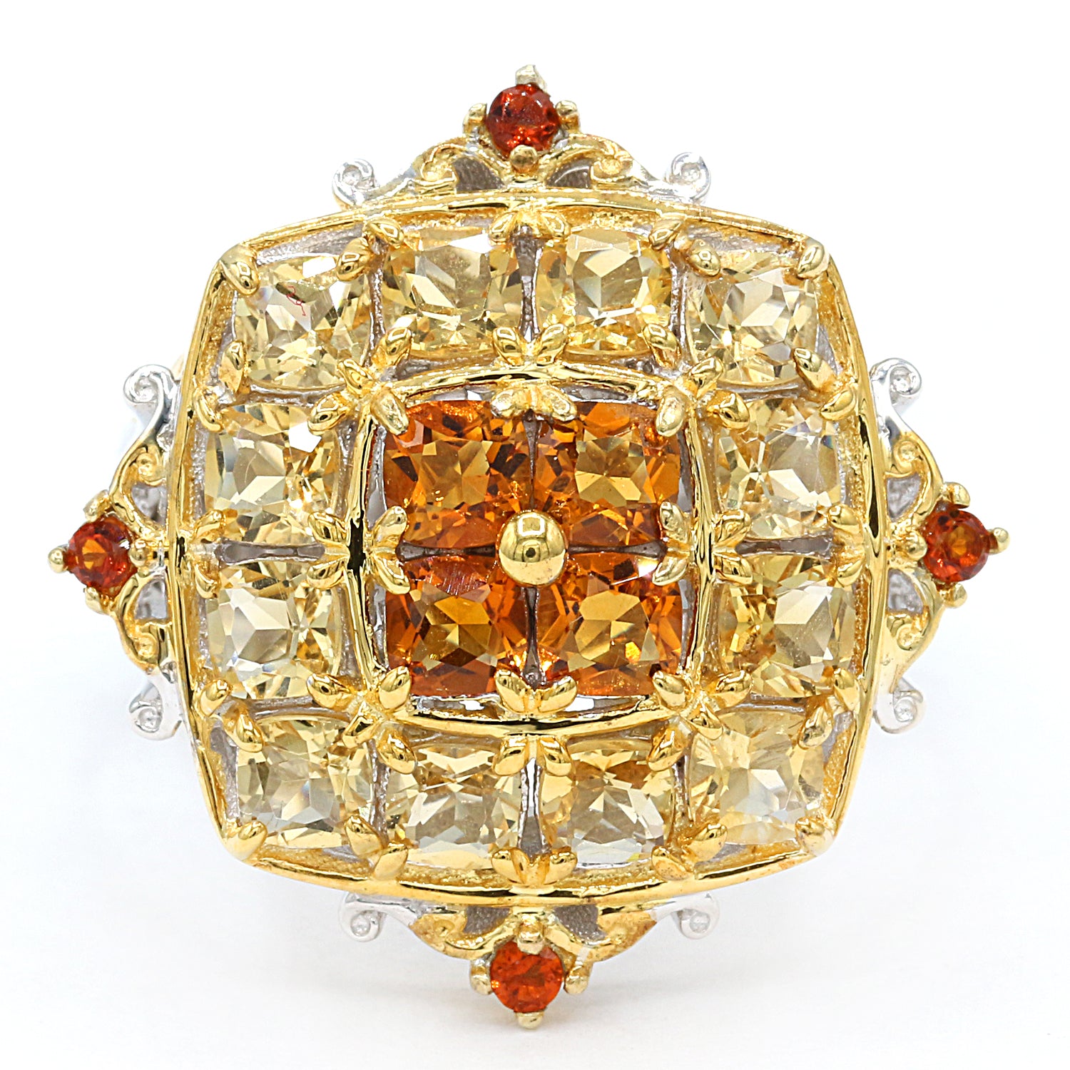 Gems en Vogue 4.84ctw Brazilian Canary Citrine Ring