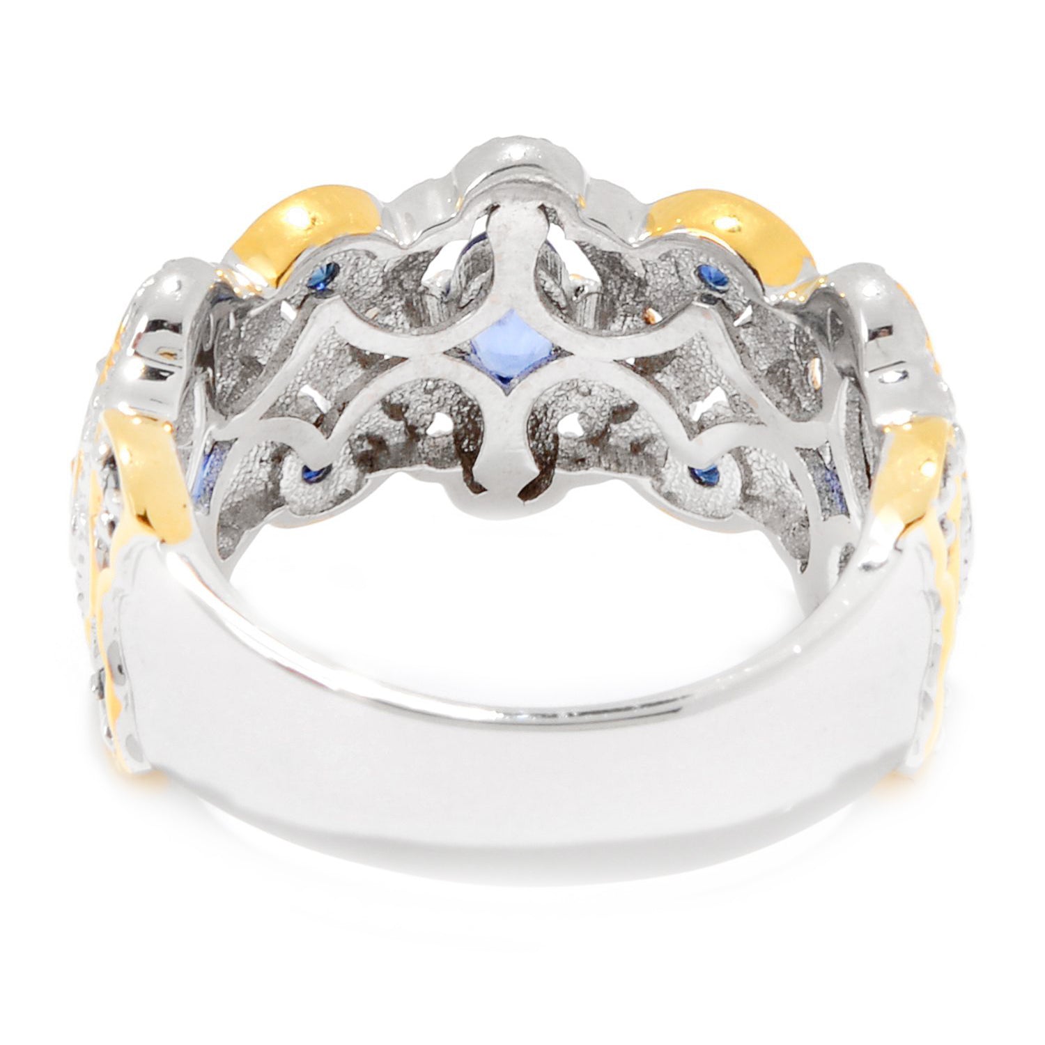 Gems en Vogue 1.19ctw Blue Sapphire Ring