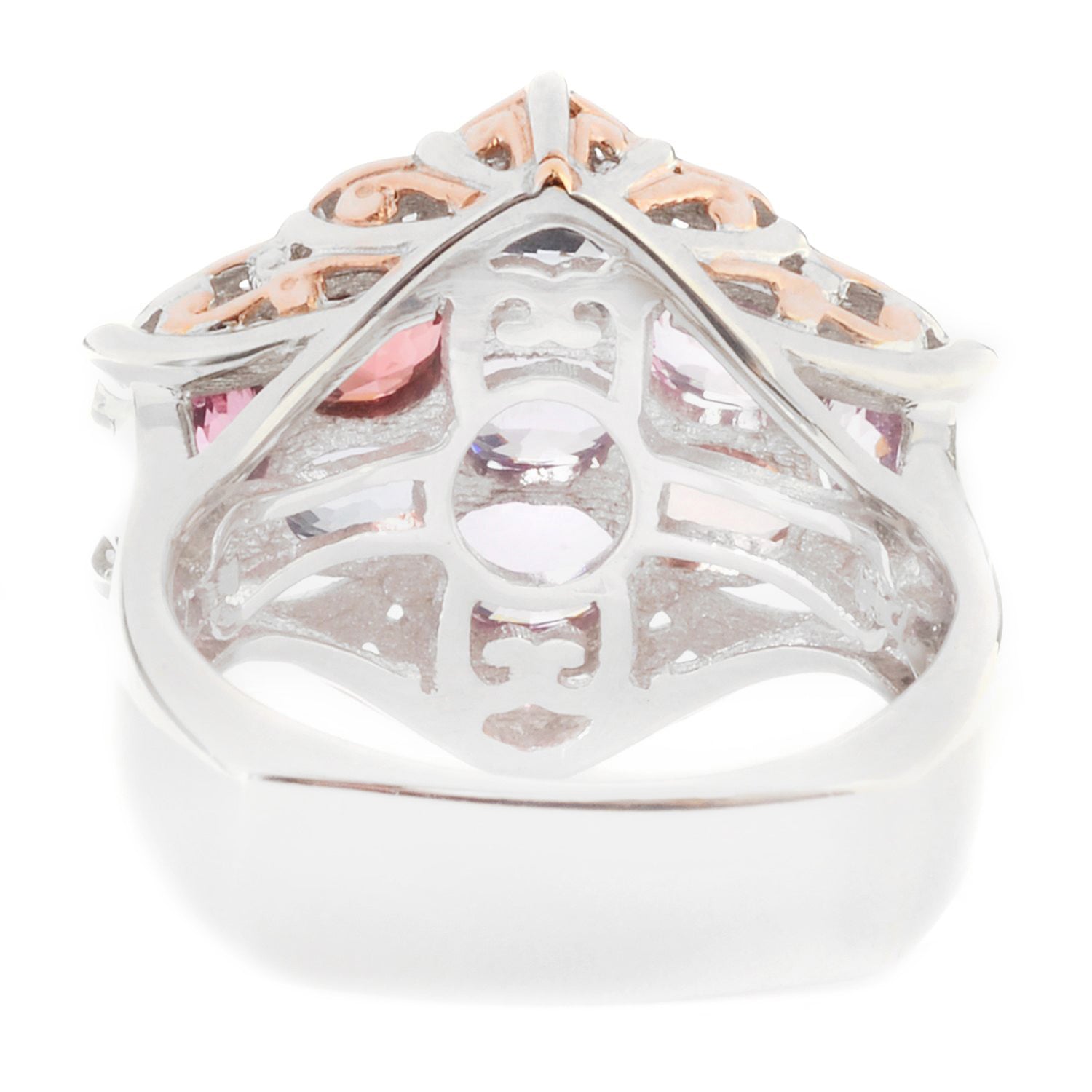 Gems en Vogue 2.16ctw Multi Spinel Cluster Ring