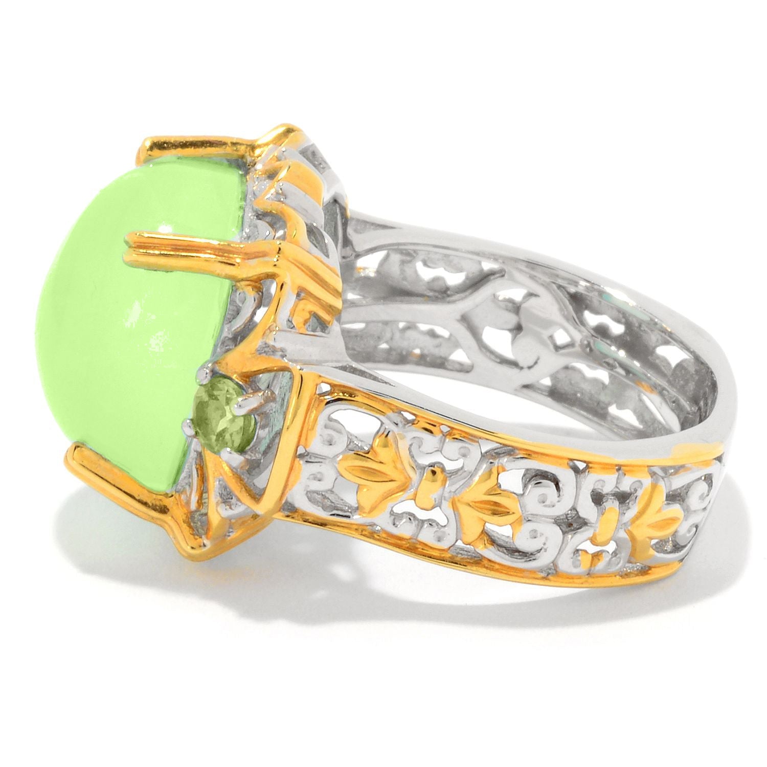 Gems en Vogue Choice of Cushion Chalcedony & Gemstone Ring